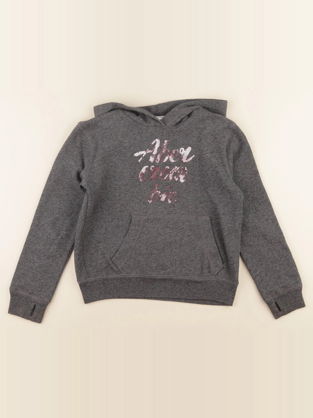 Abercrombie - sweat gris - 7/8 ans