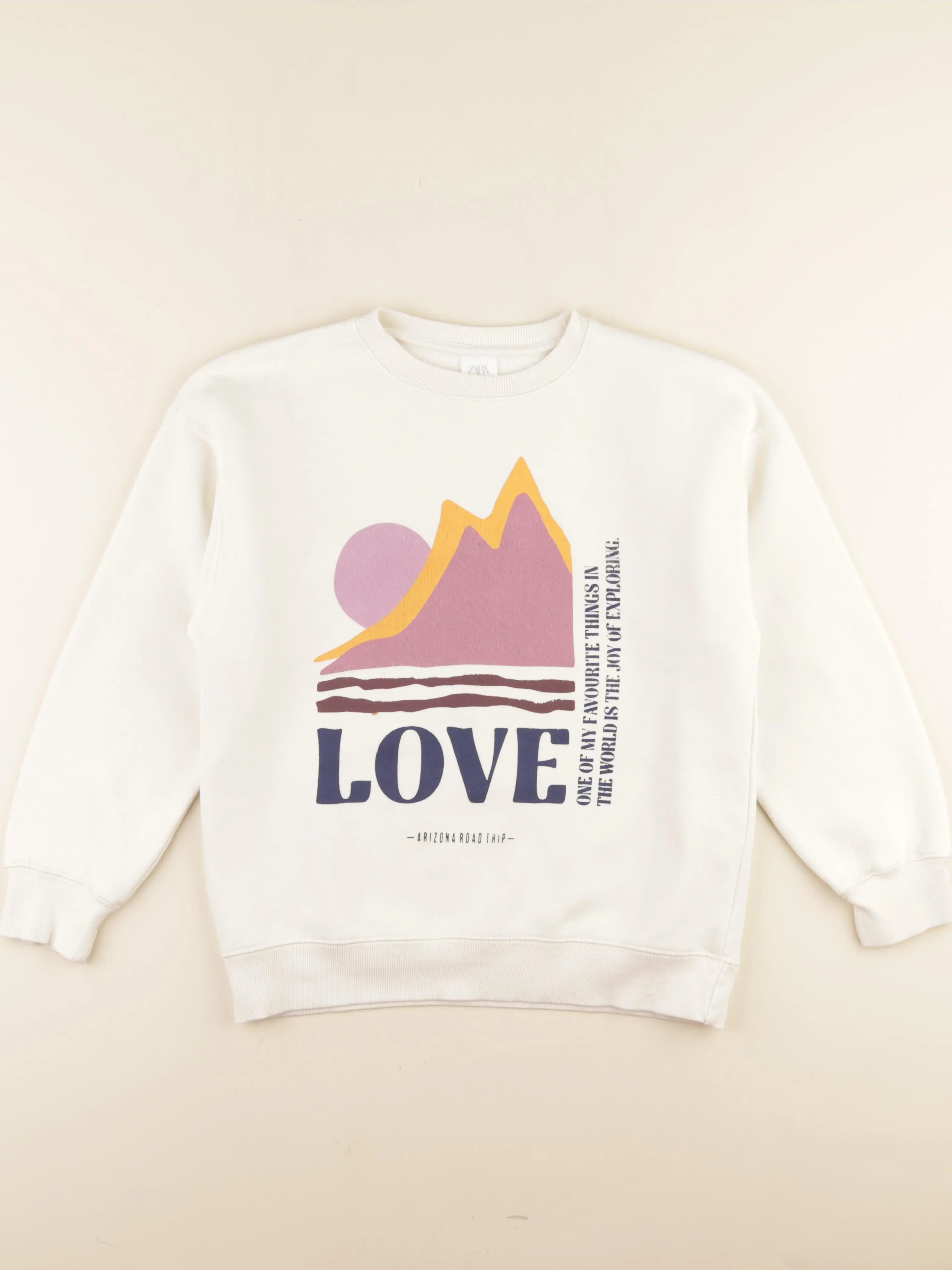 Zara - sweat blanc - 11/12 ans