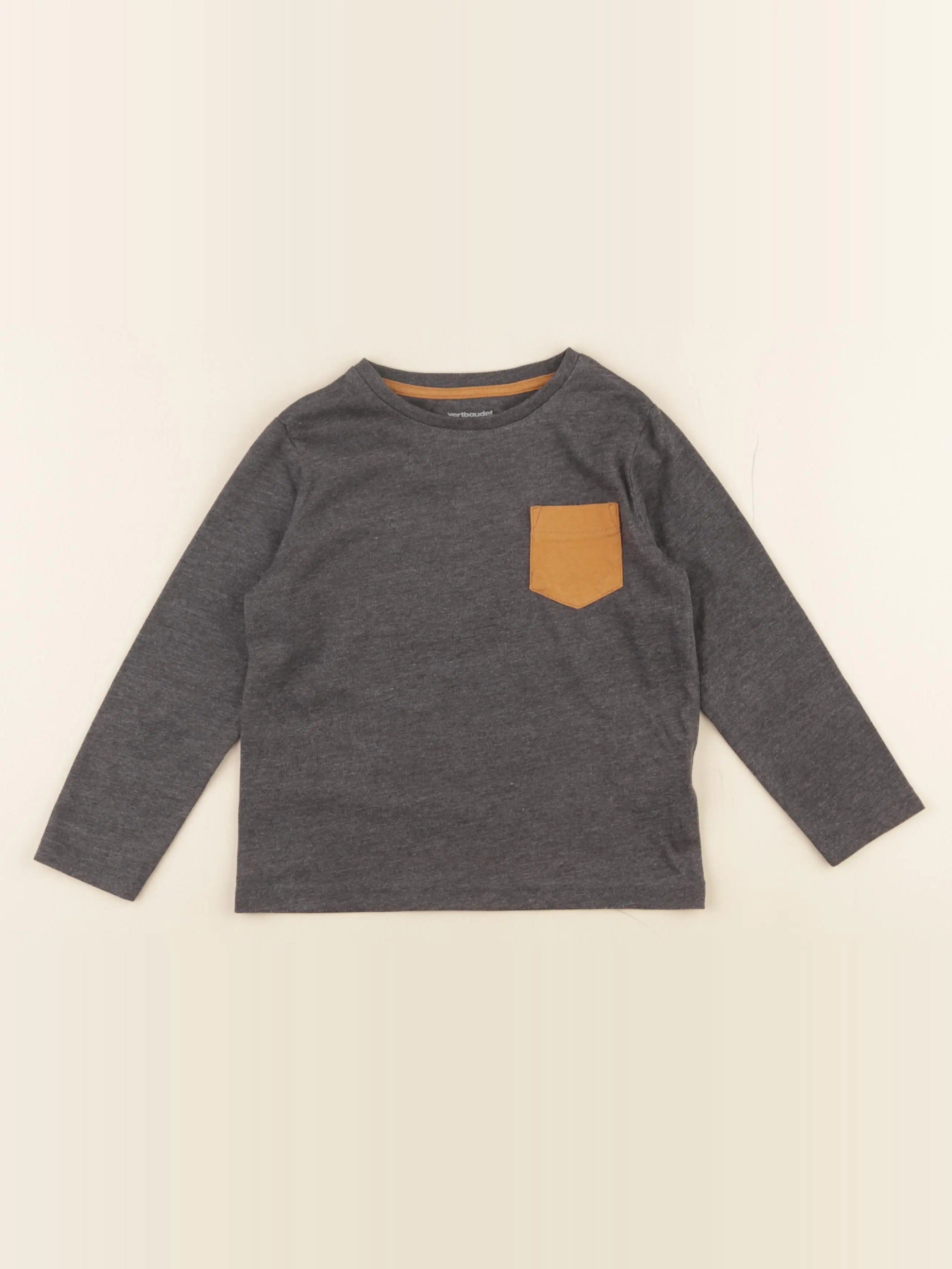 Vertbaudet - tee-shirt gris - 4 ans