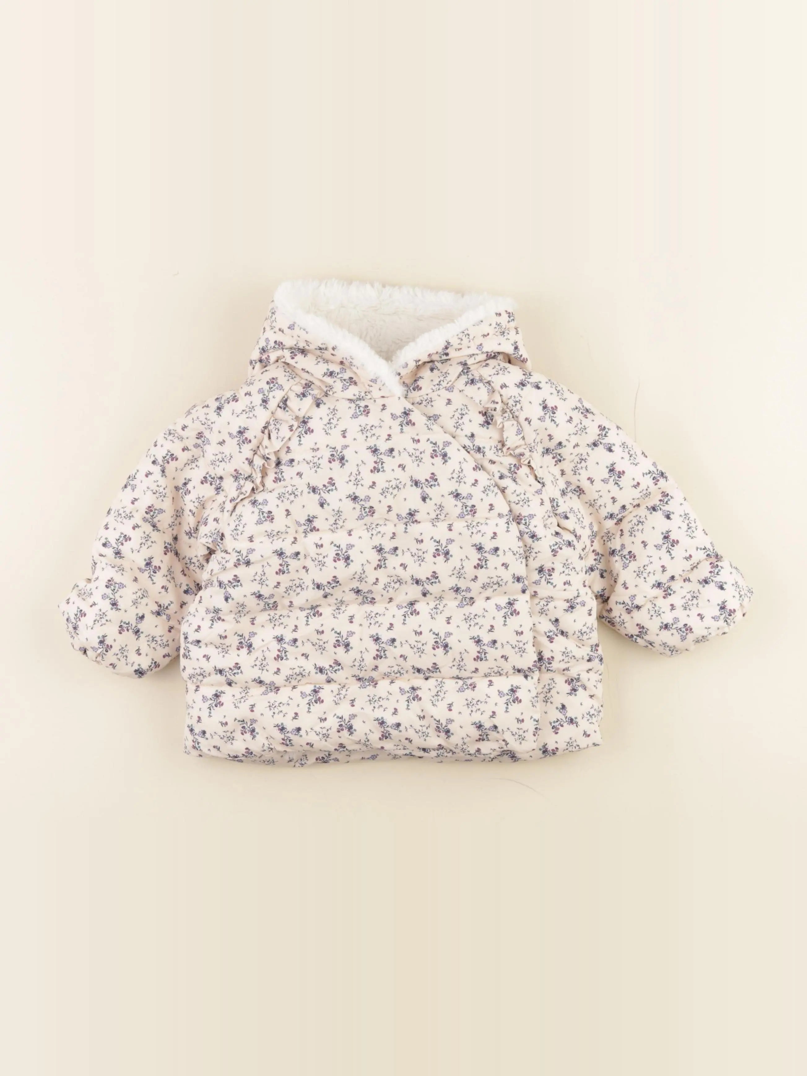 Vertbaudet - doudoune rose - 12 mois