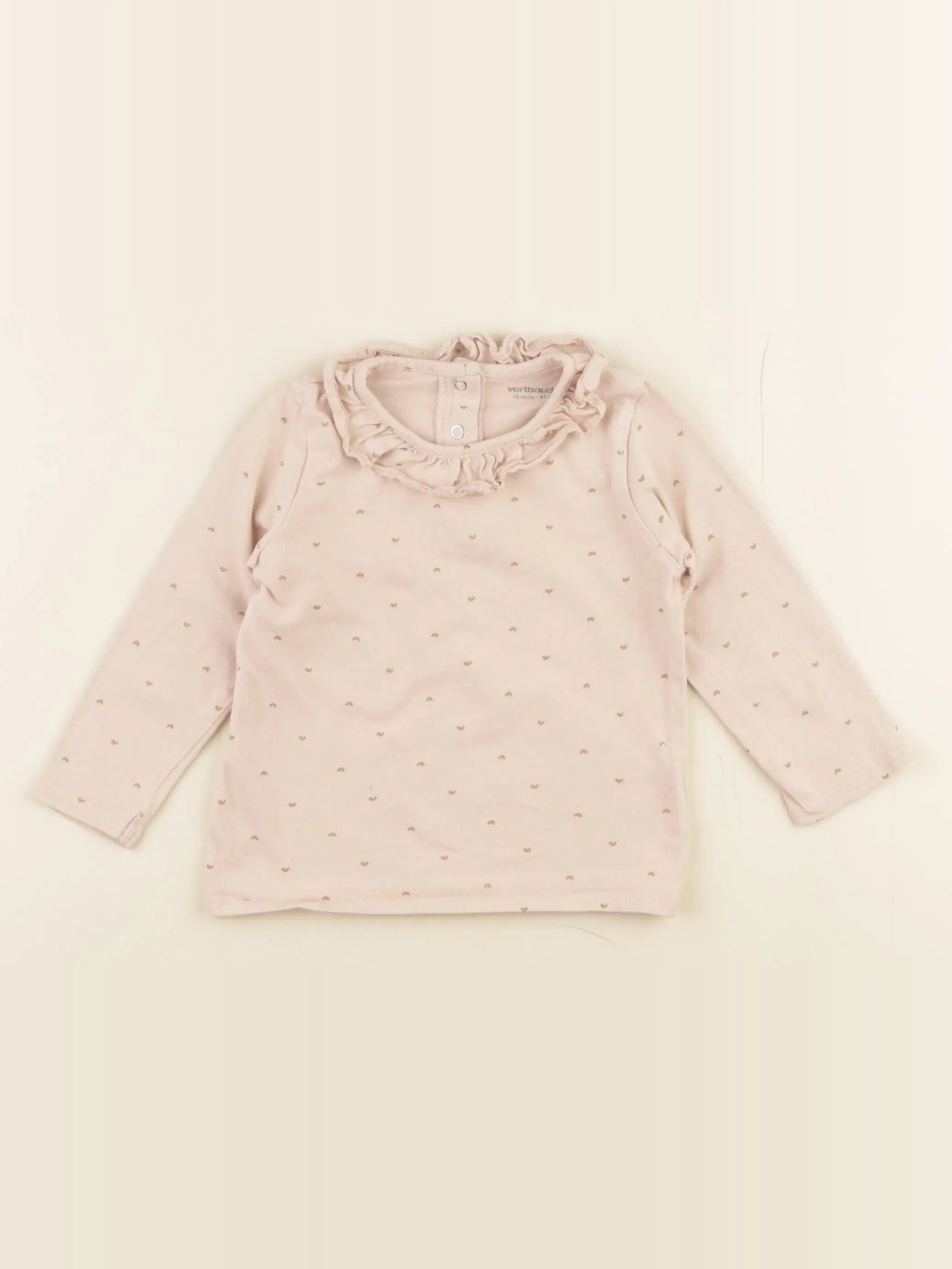 Vertbaudet - tee-shirt rose - 18 mois