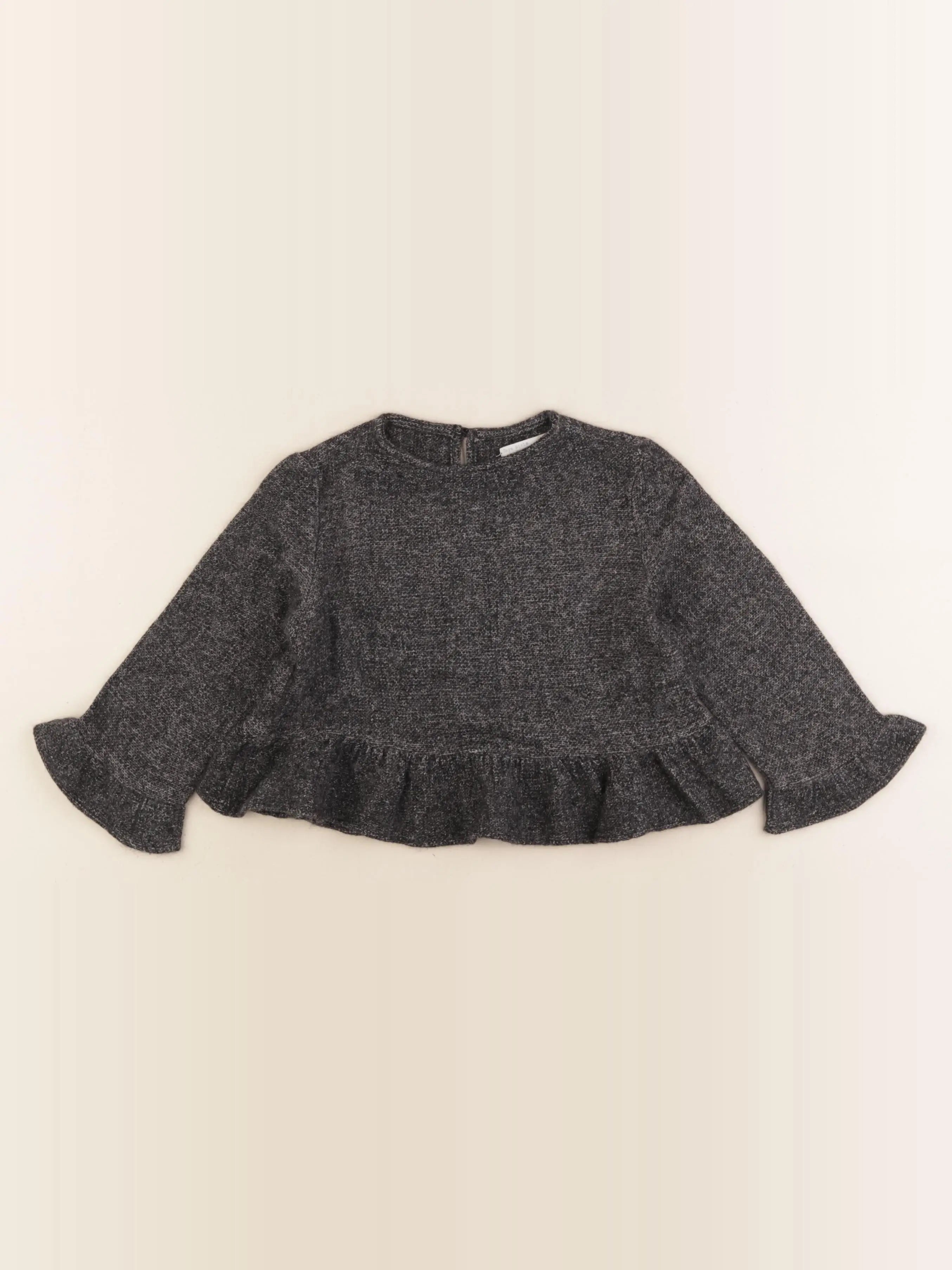 Zara - pull gris - 5/6 ans
