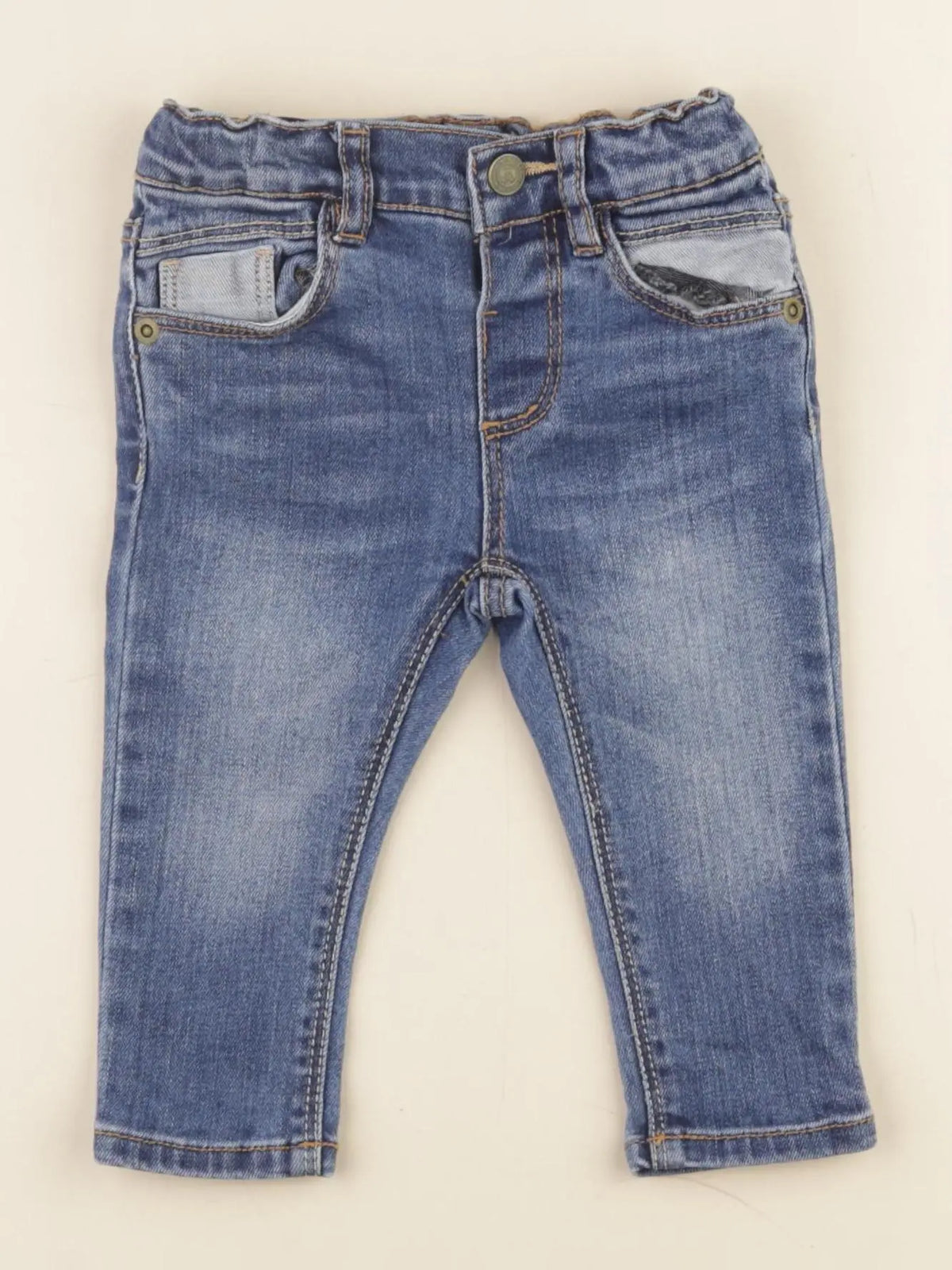 Zara - jean bleu - 6/9 mois