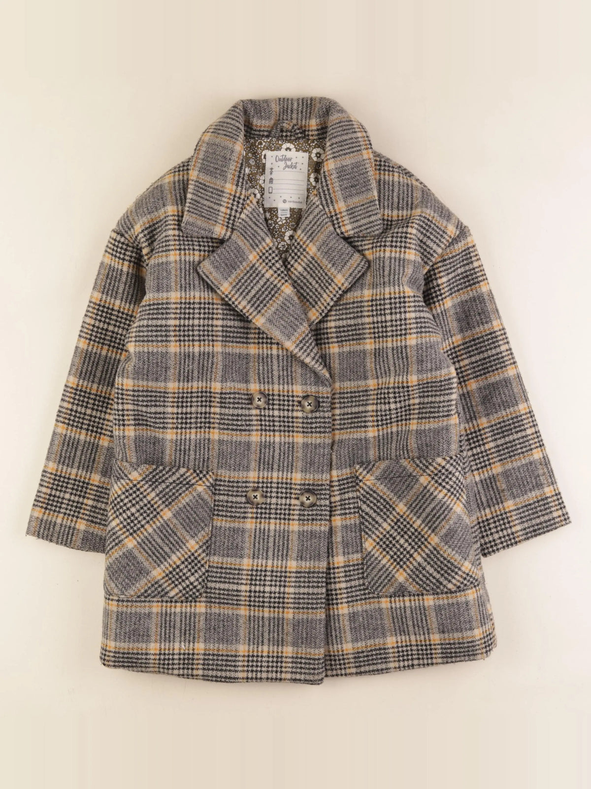 Vertbaudet - manteau gris - 8 ans