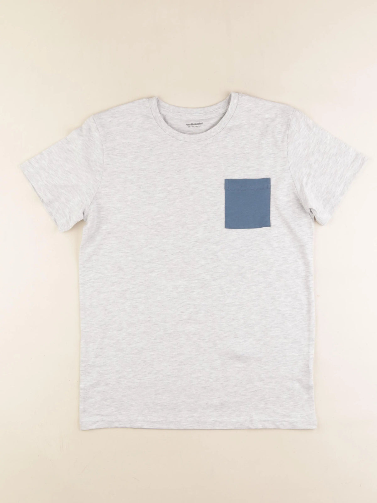 Vertbaudet - tee-shirt gris - 14 ans