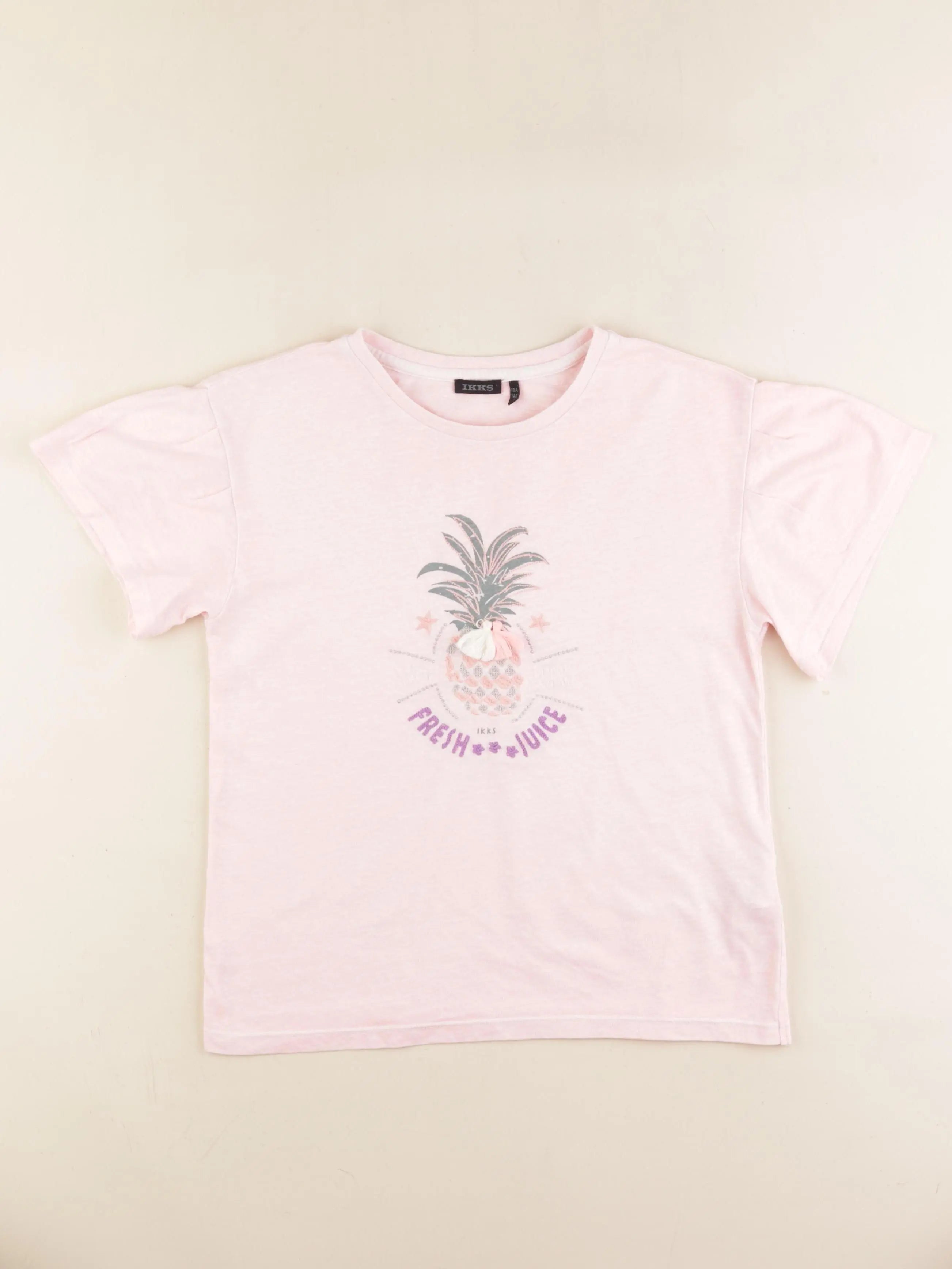 IKKS - tee-shirt rose - 10 ans