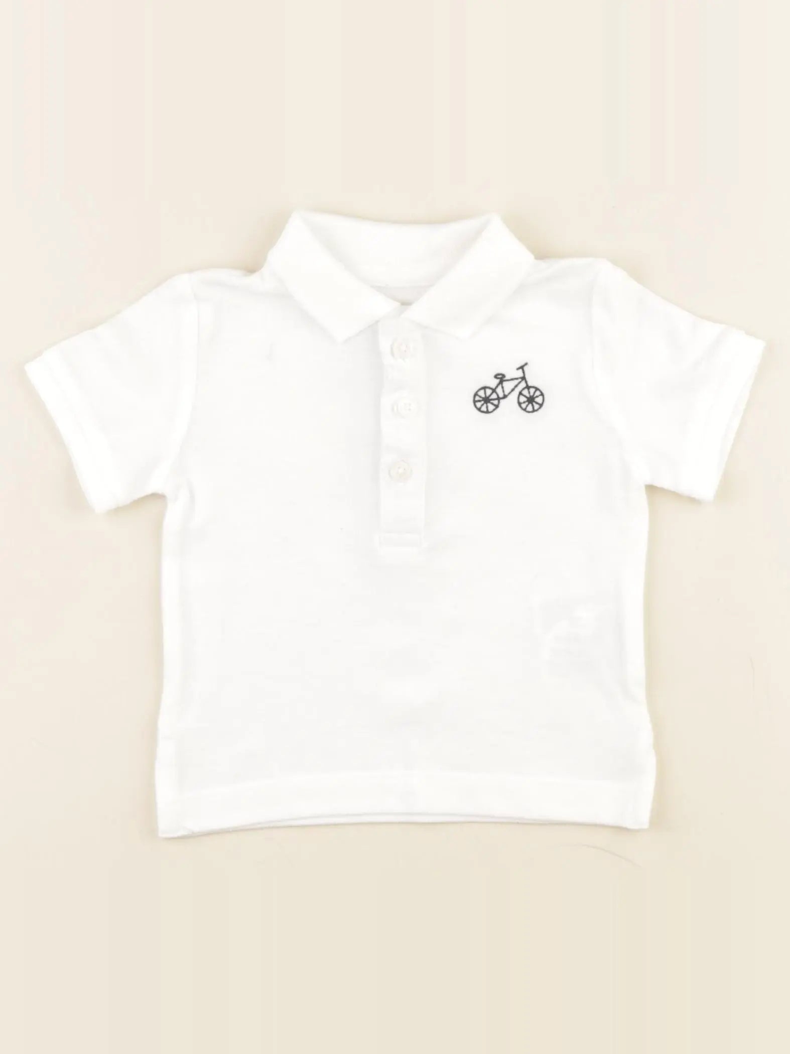 Boutchou - polo blanc - 6 mois