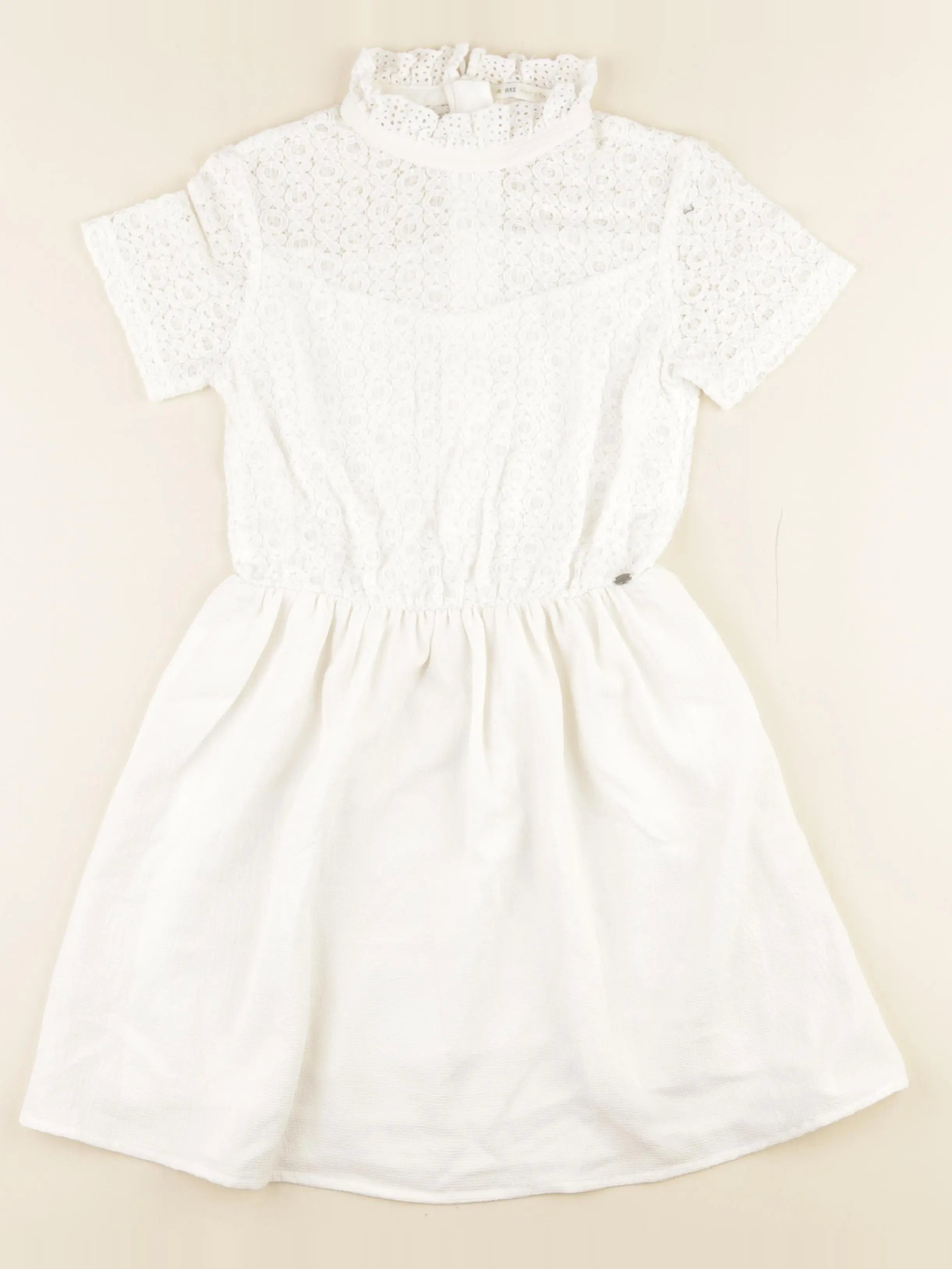 IKKS - robe blanc - 10 ans