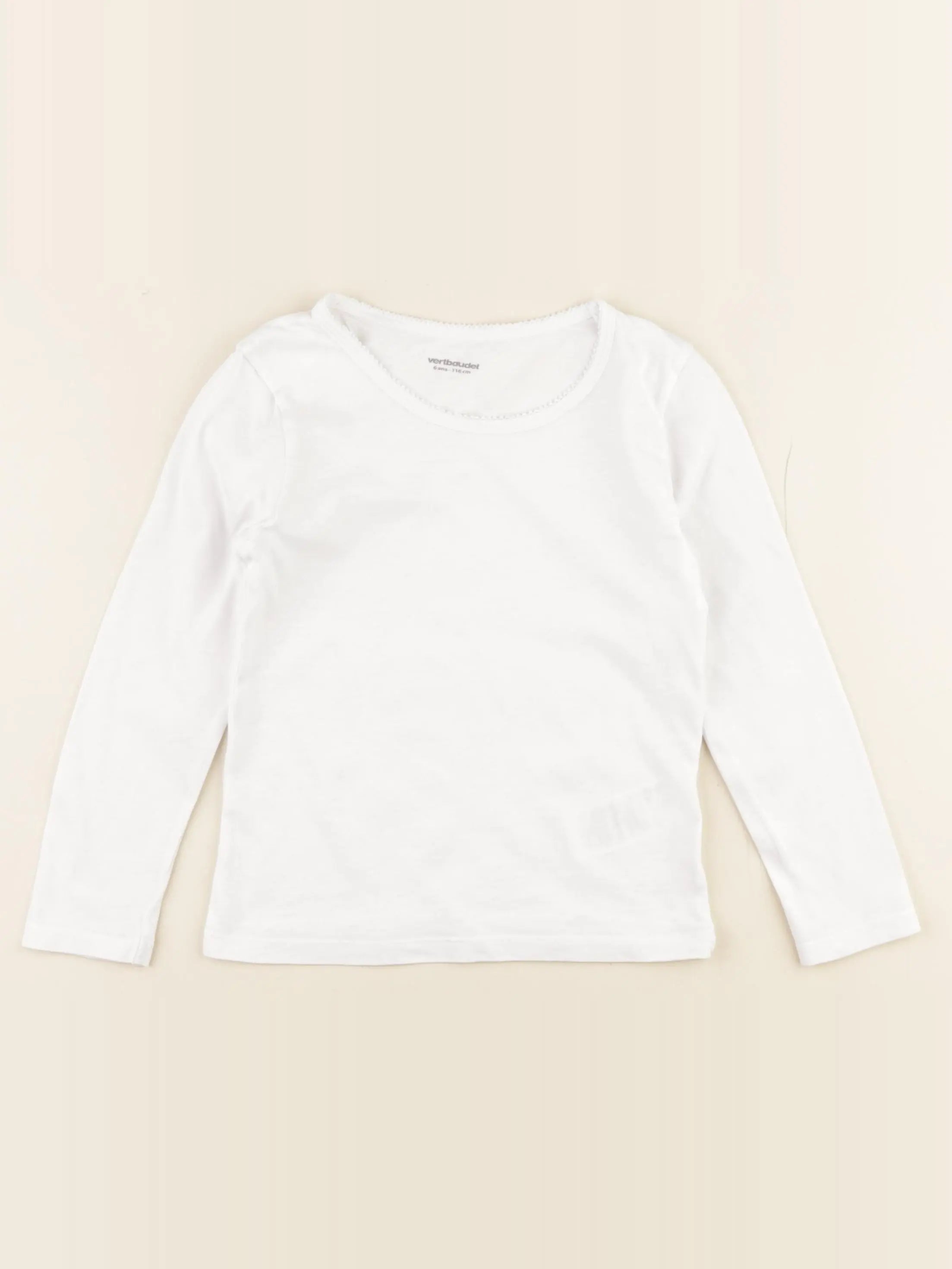 Vertbaudet - maillot de corps blanc - 8 ans