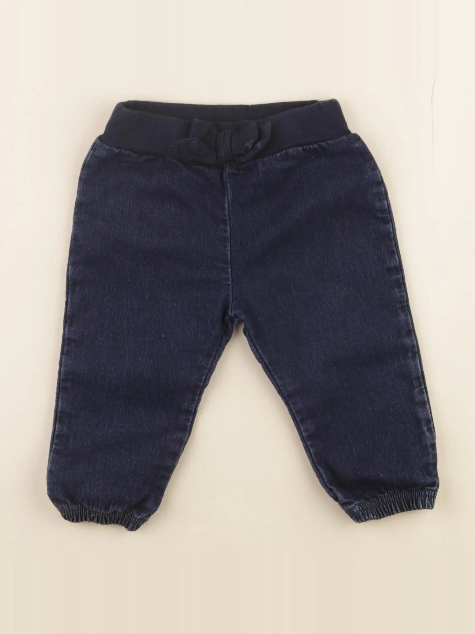 Petit Bateau - pantalon bleu - 12 mois