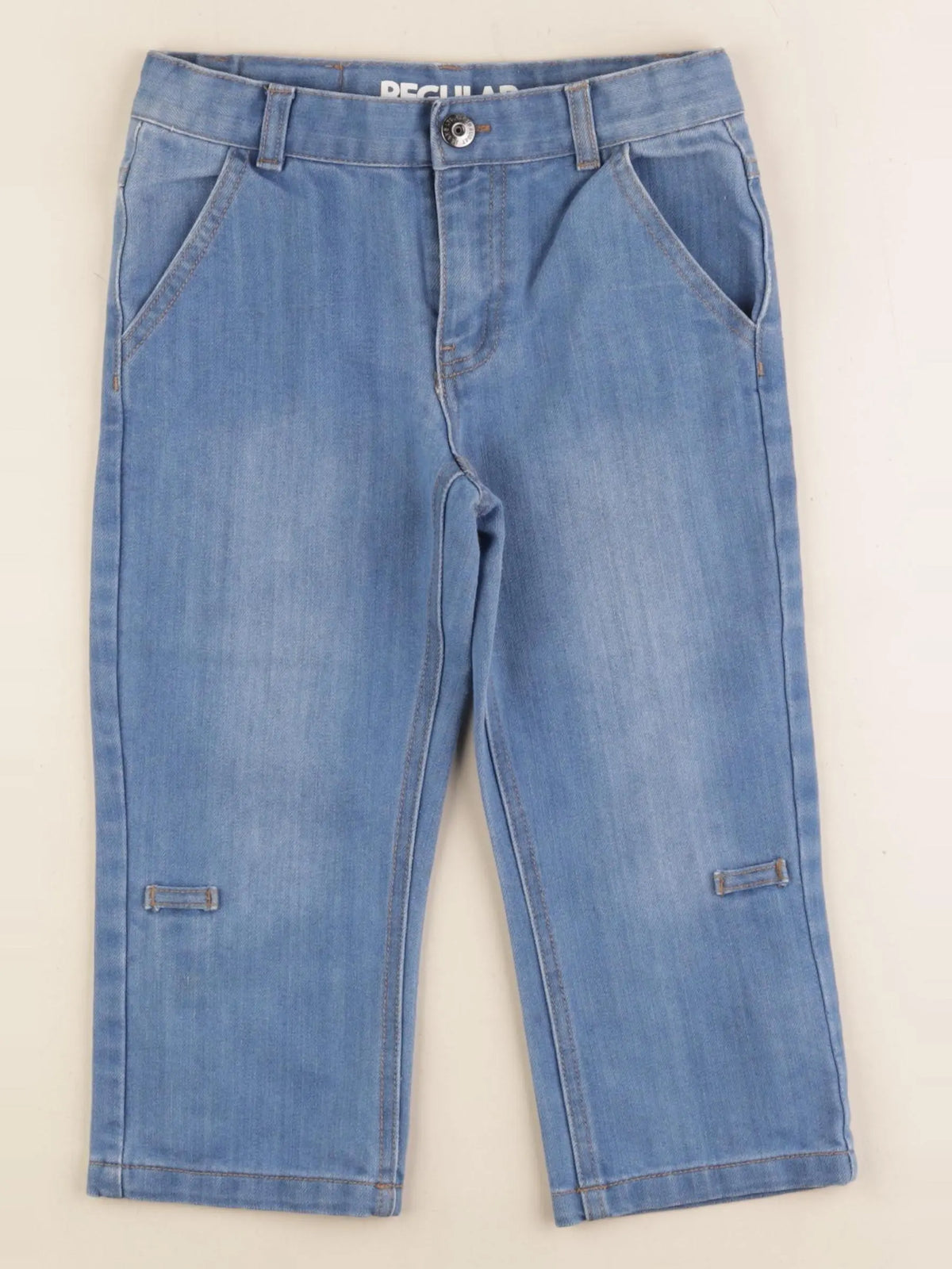 Vertbaudet - pantacourt bleu - 7 ans