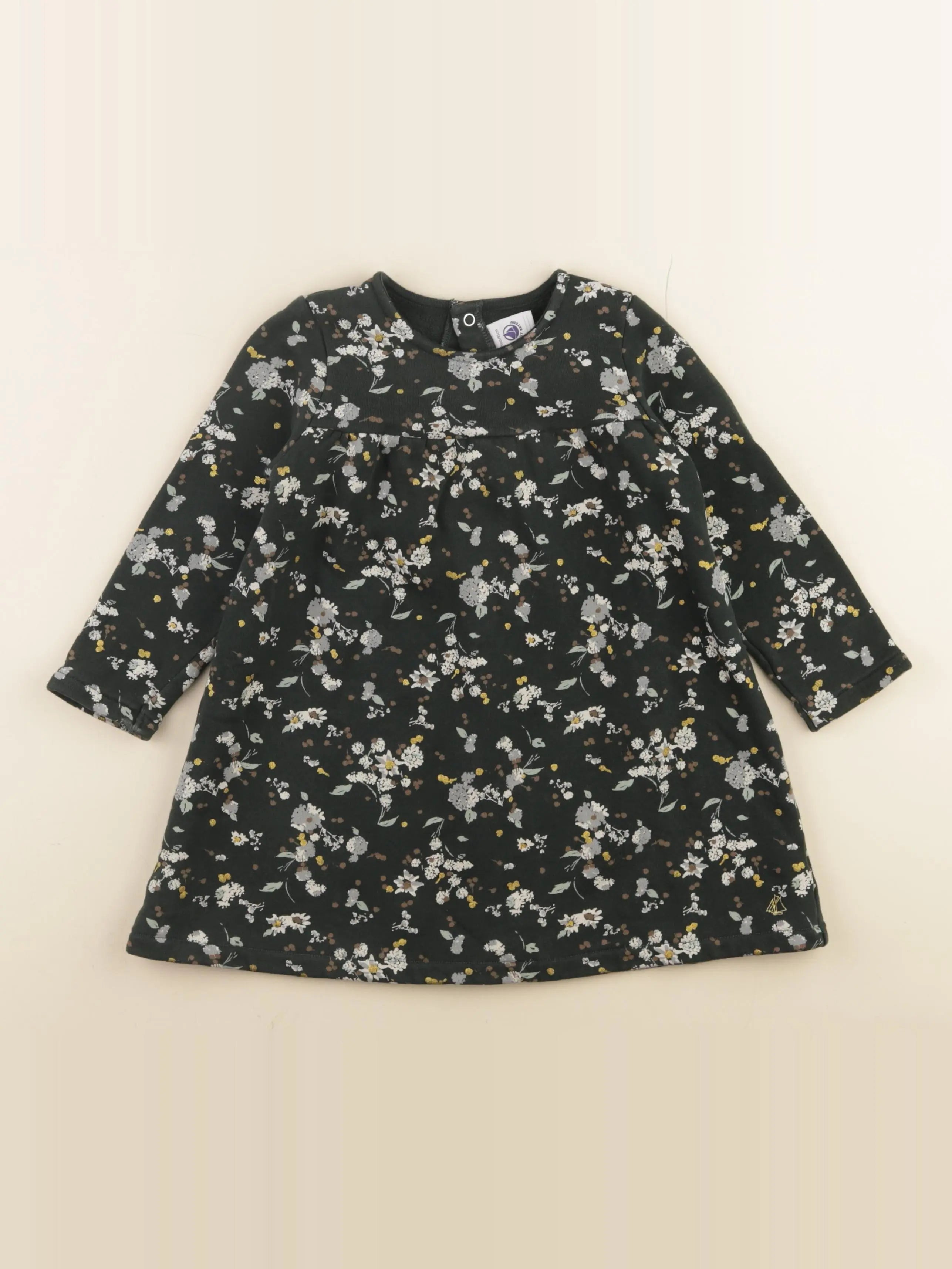 Petit Bateau - robe vert - 36 mois