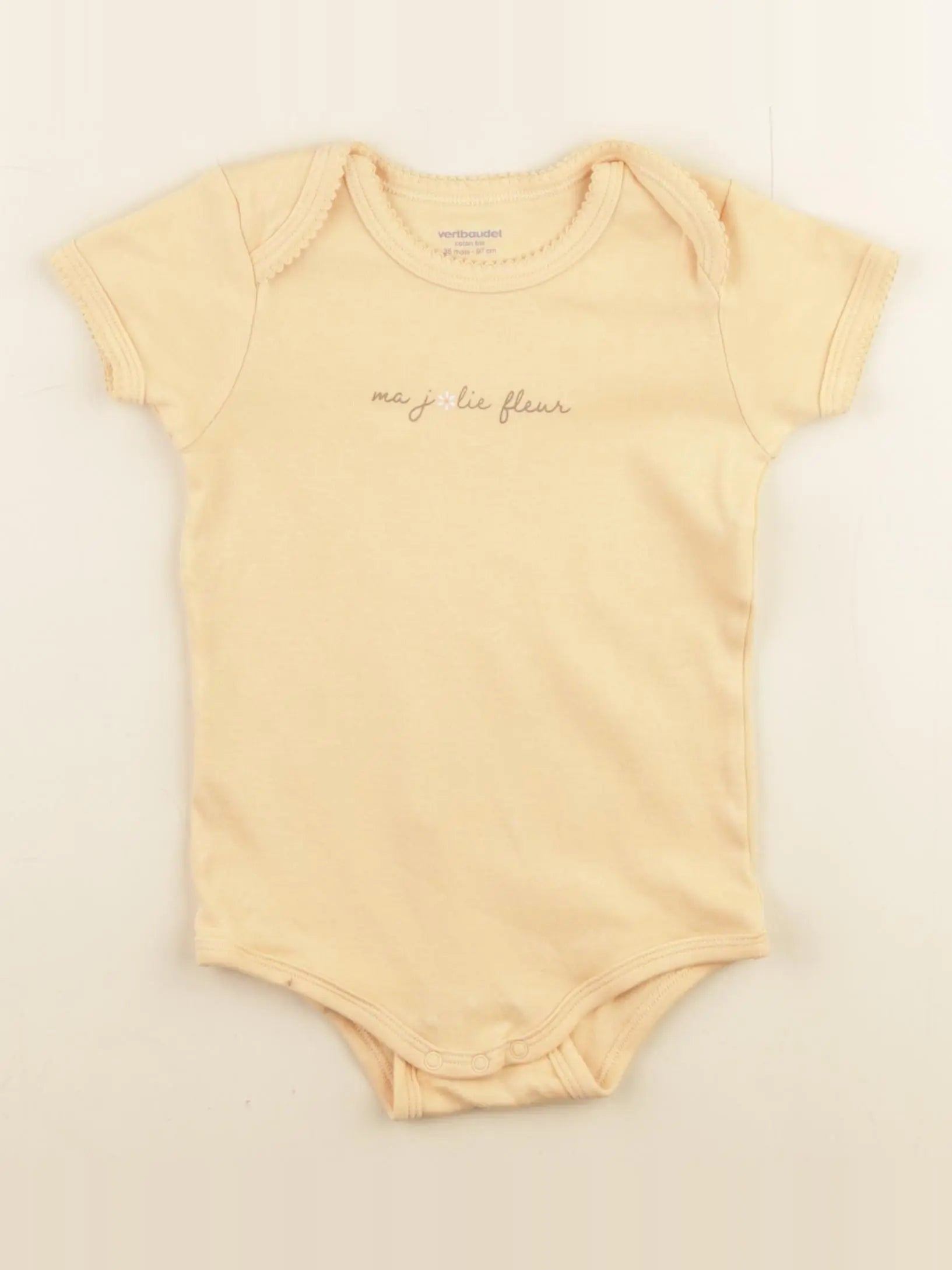 Vertbaudet - body orange - 36 mois