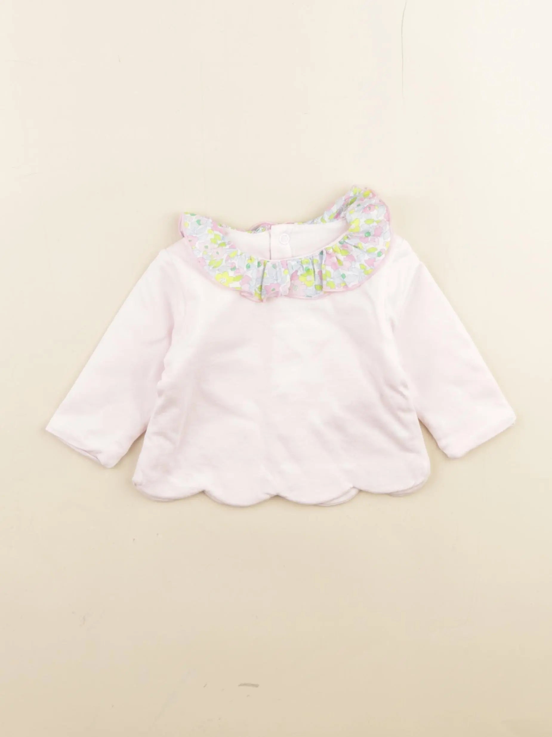 Jacadi - tee-shirt liberty rose - 3 mois