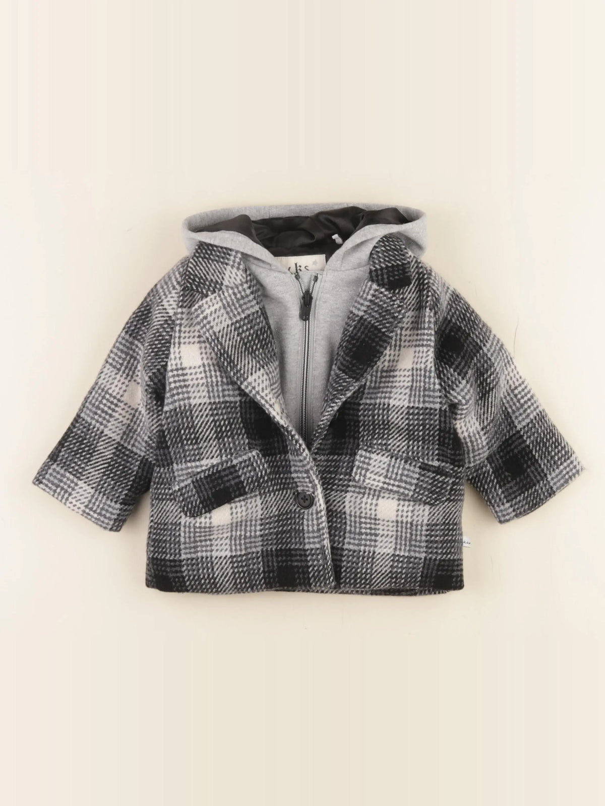 IKKS - manteau noir - 12 mois