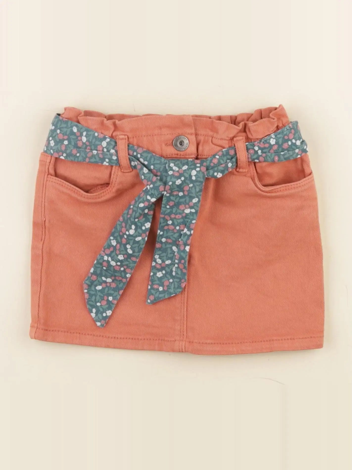 Vertbaudet - jupe orange - 3 ans