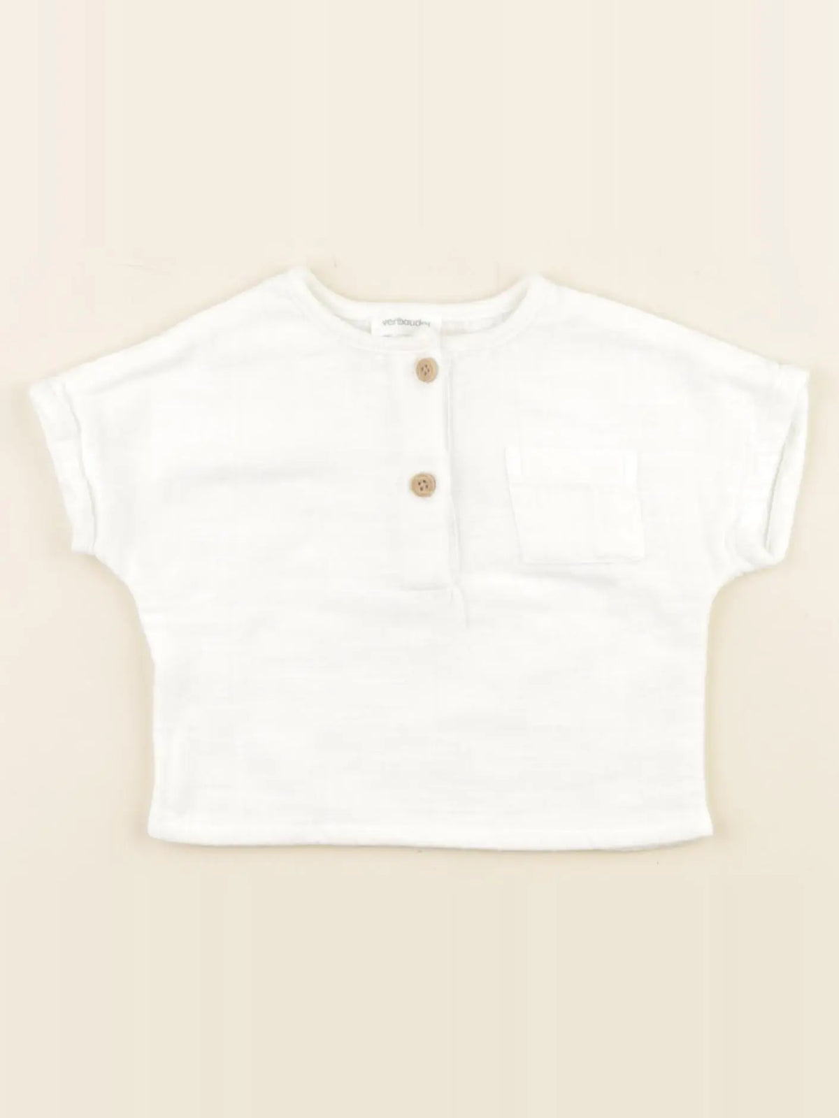 Vertbaudet - tee-shirt blanc - 1 mois