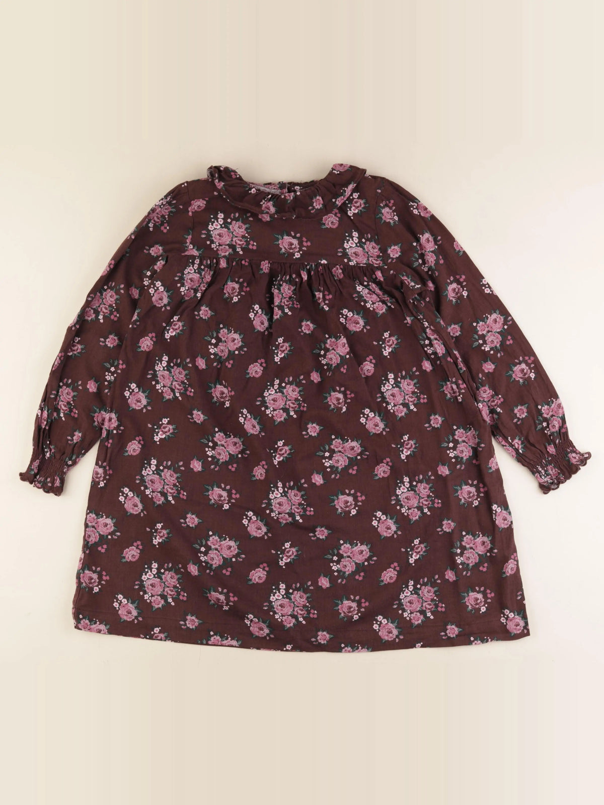 Vertbaudet - robe rouge, rose - 10 ans