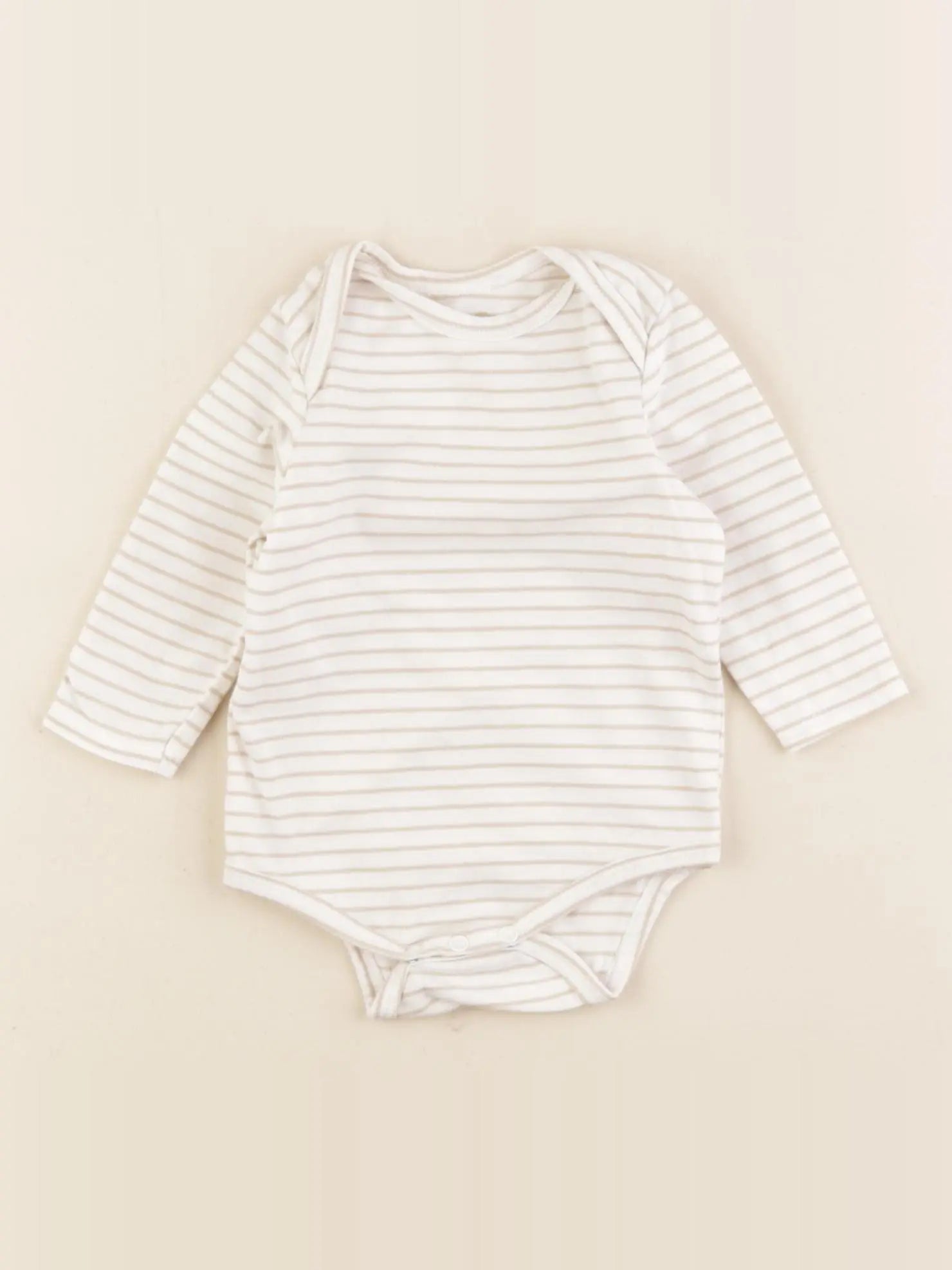 Tape à l'oeil - body blanc, beige - 3 mois