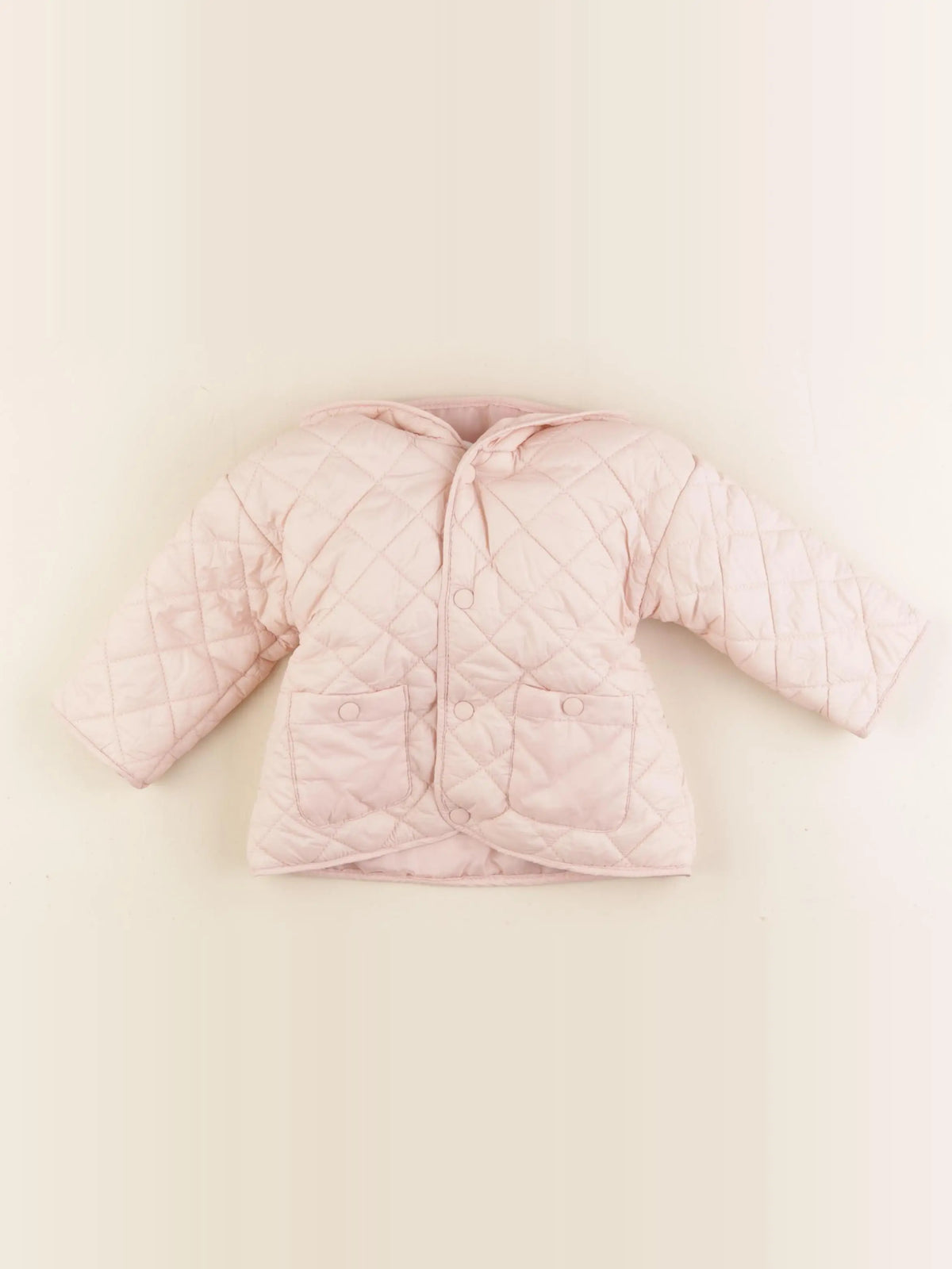 Vertbaudet - doudoune rose - 9 mois