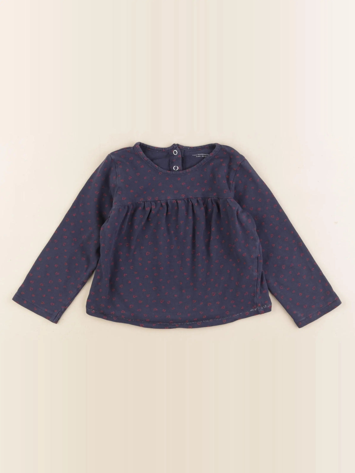 Vertbaudet - tee-shirt bleu - 2 ans