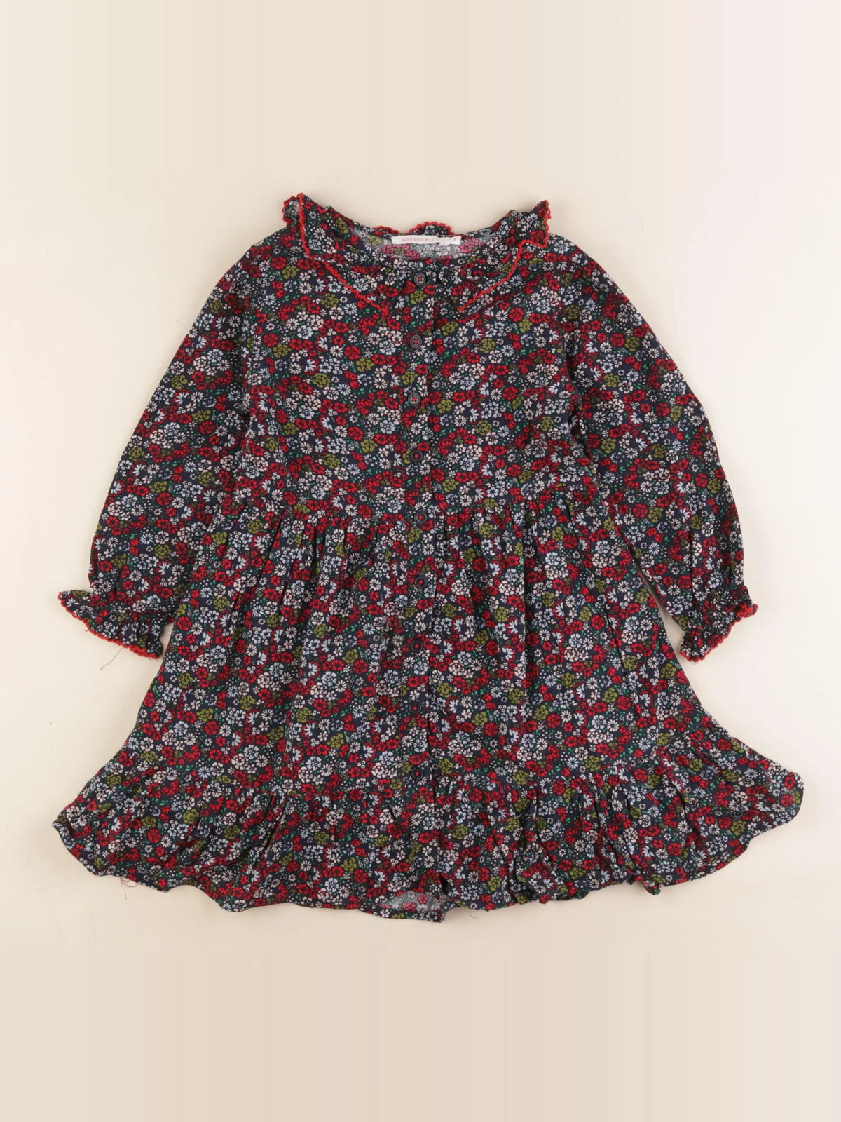 Monoprix - robe multicolore - 3 ans