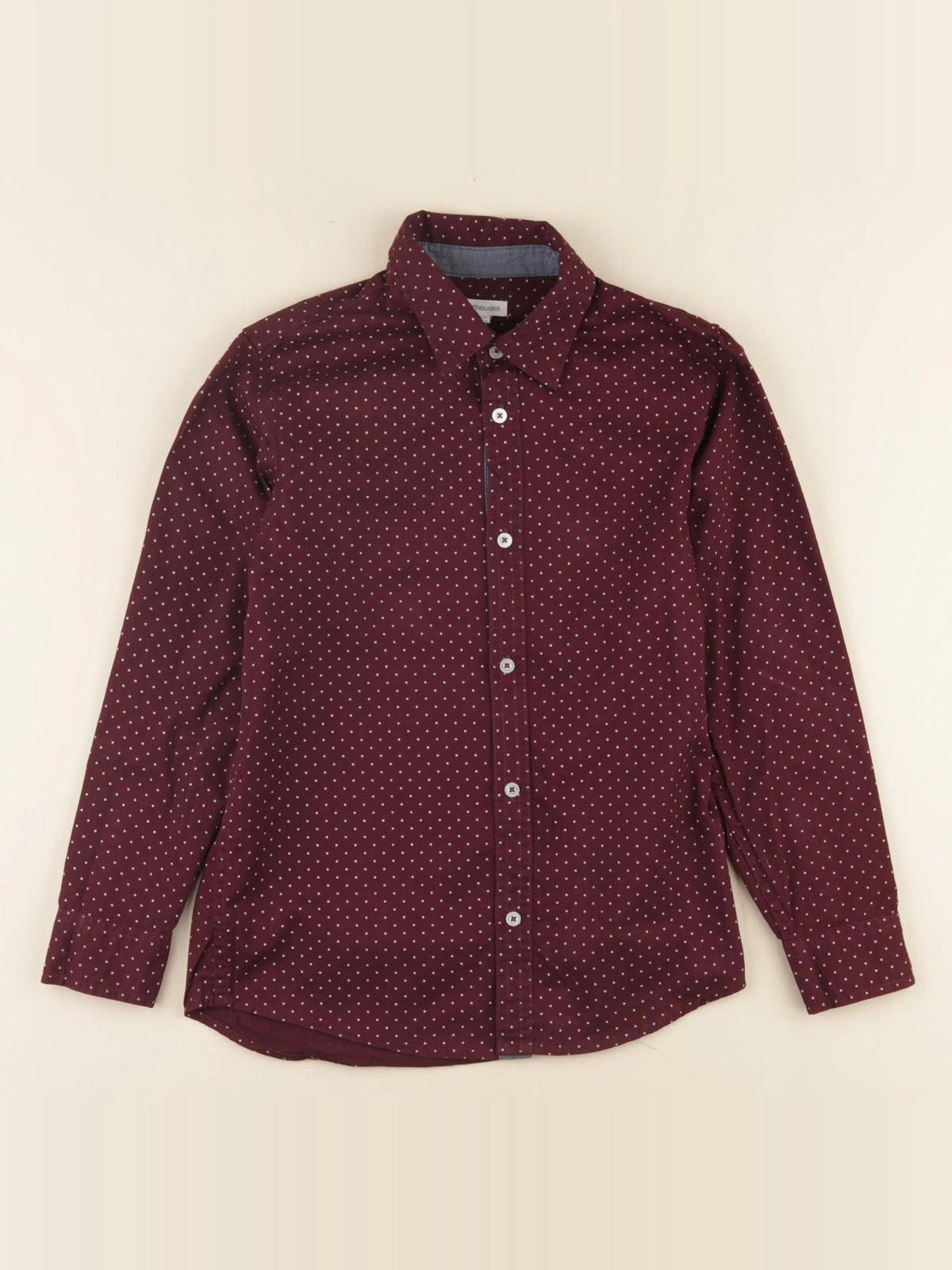 Vertbaudet - chemise rouge - 10 ans