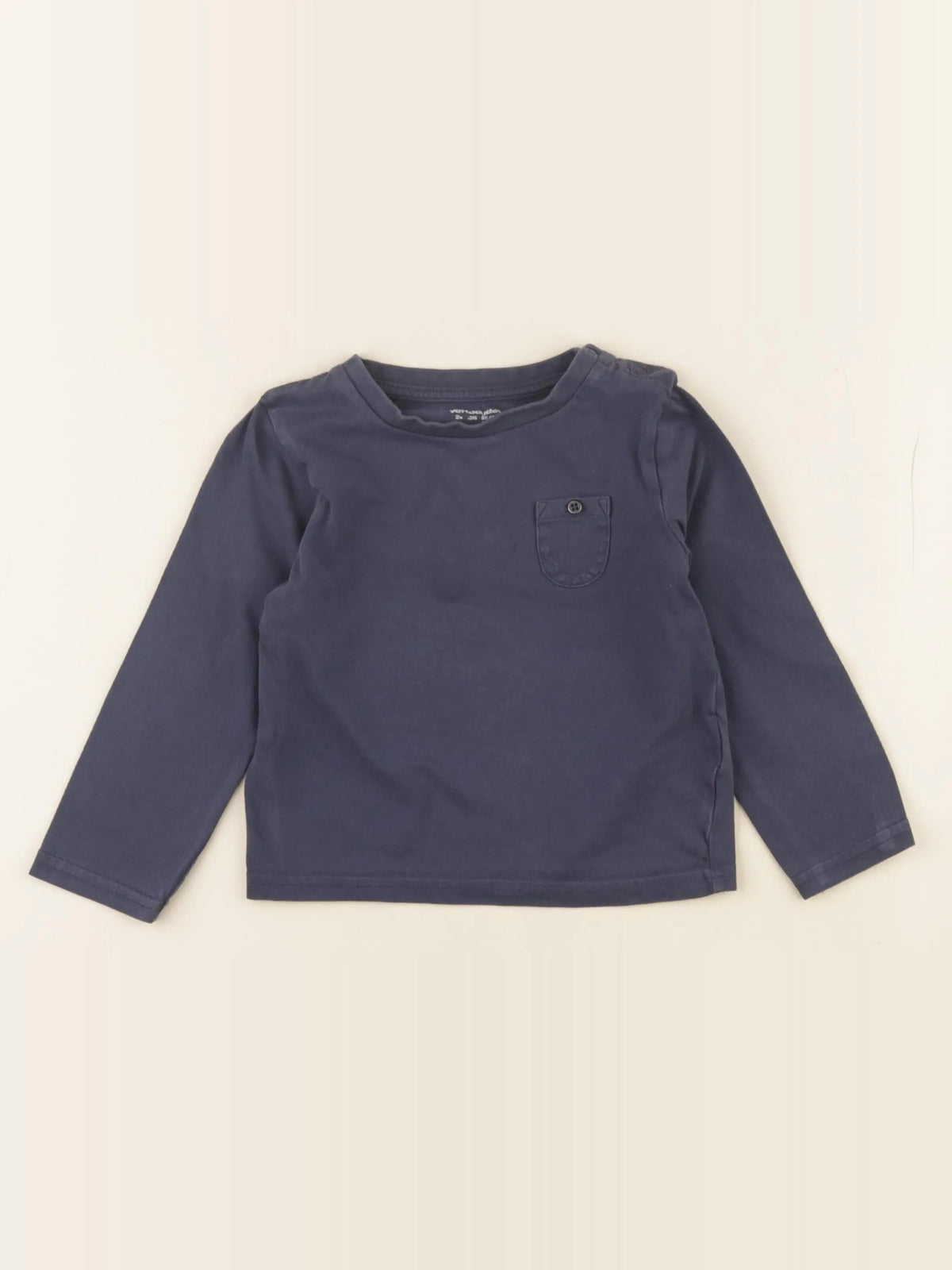 Vertbaudet - tee-shirt bleu - 24 mois