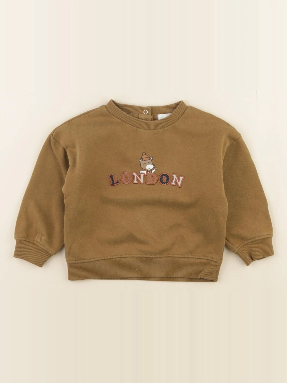 Vertbaudet - sweat vert - 24 mois