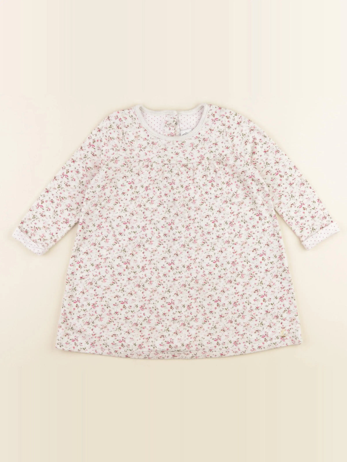 Petit Bateau - robe gris - 24 mois