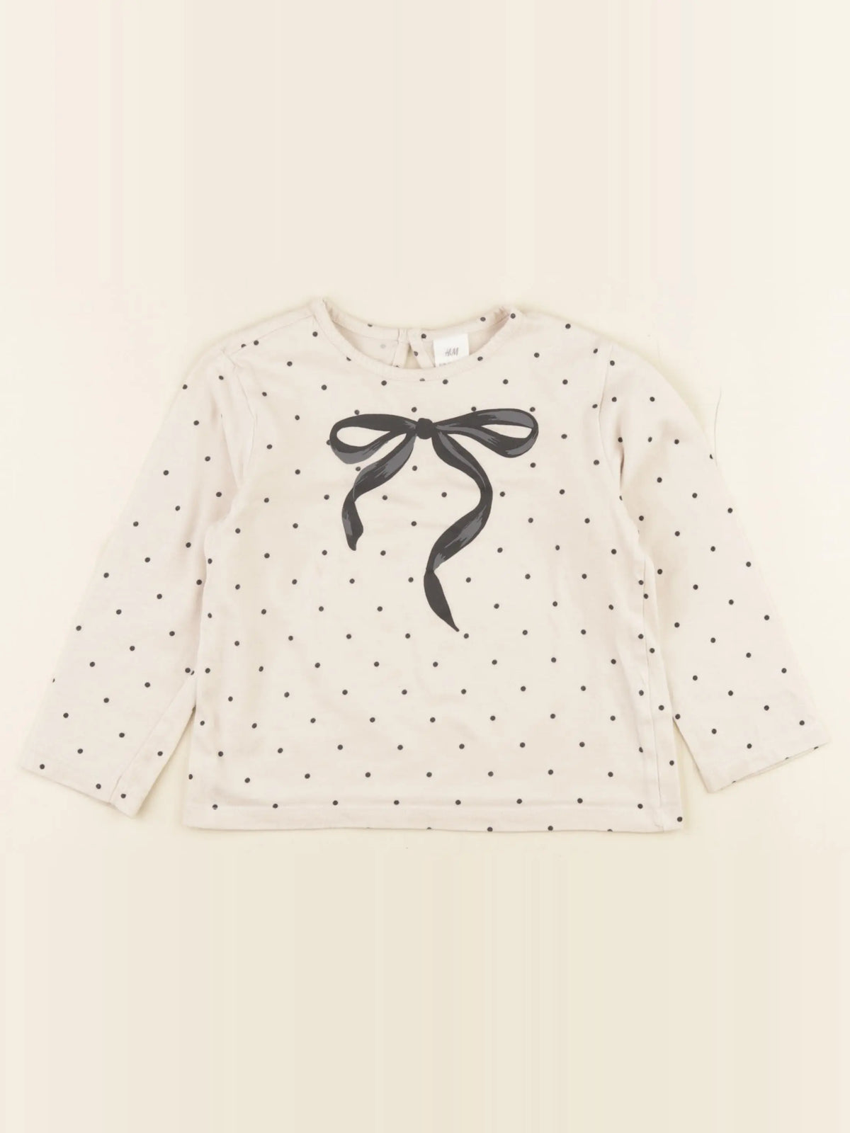 H&M - tee-shirt beige - 18/24 mois