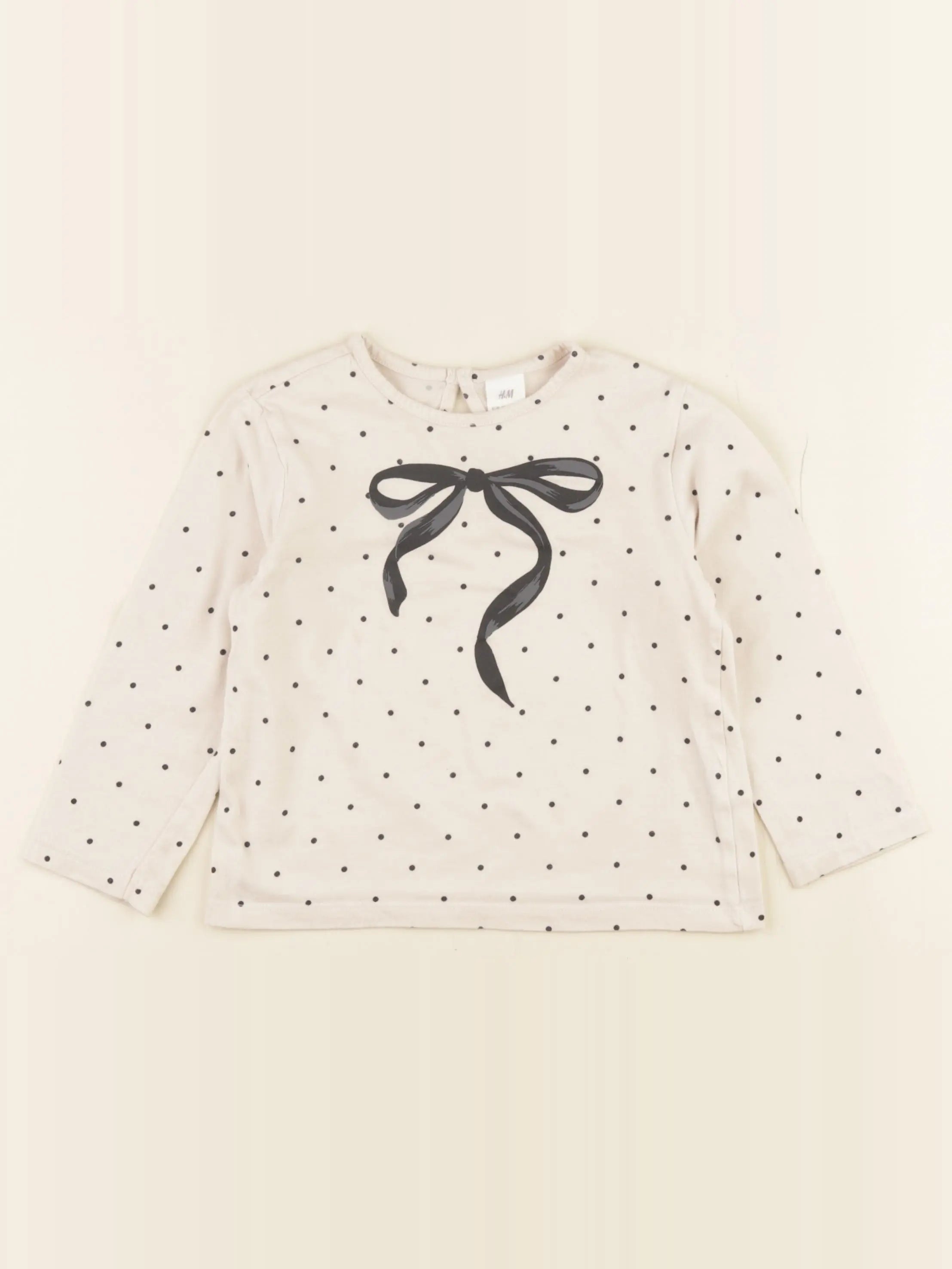 H&M - tee-shirt beige - 18/24 mois