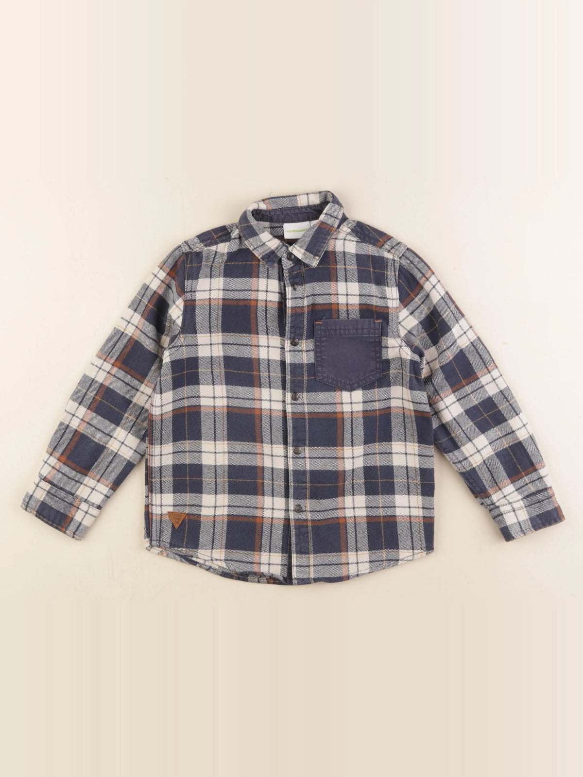 Vertbaudet - chemise bleu - 6 ans