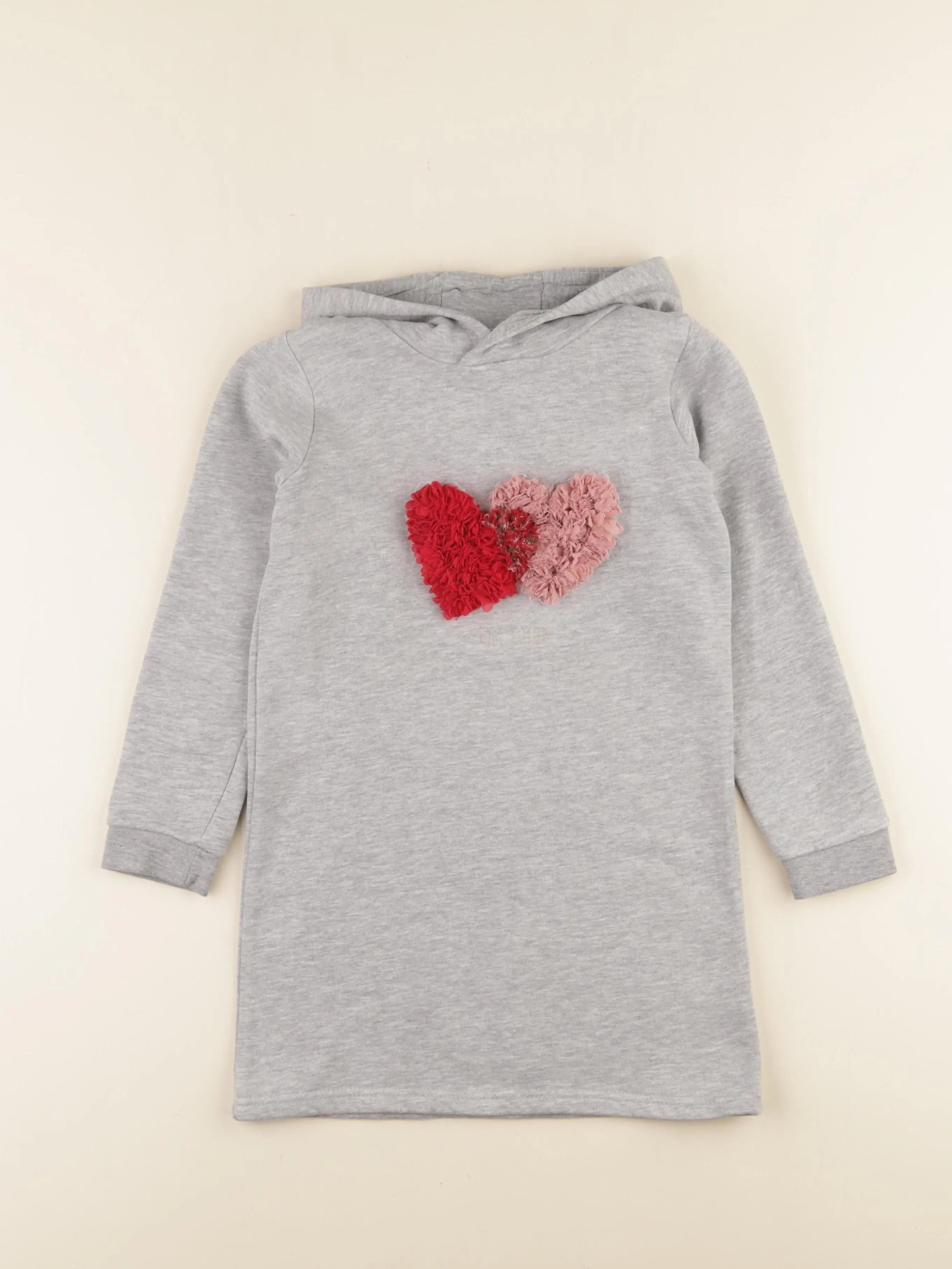 Vertbaudet - robe gris - 7 ans