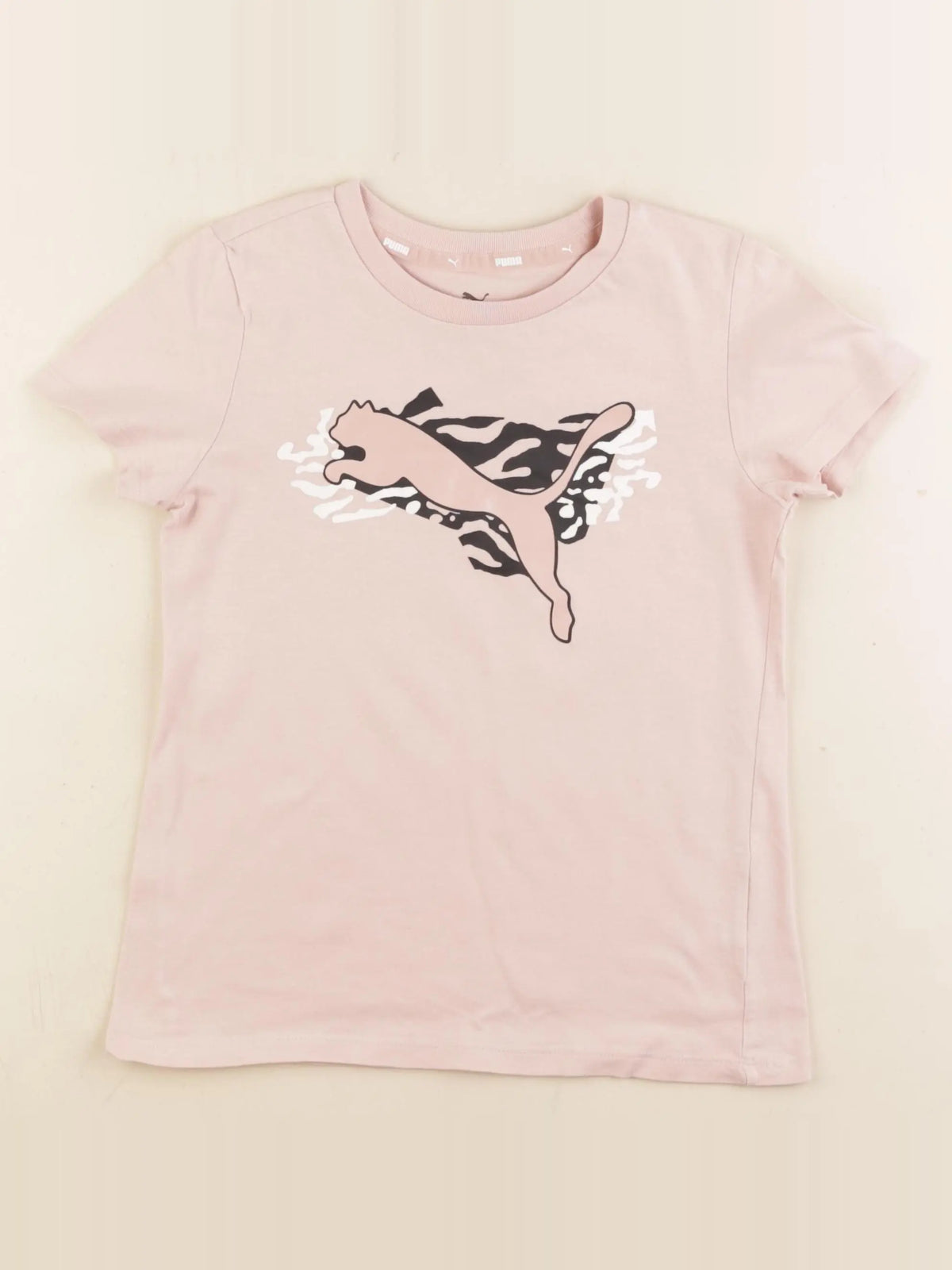 Puma - tee-shirt rose - 9/10 ans