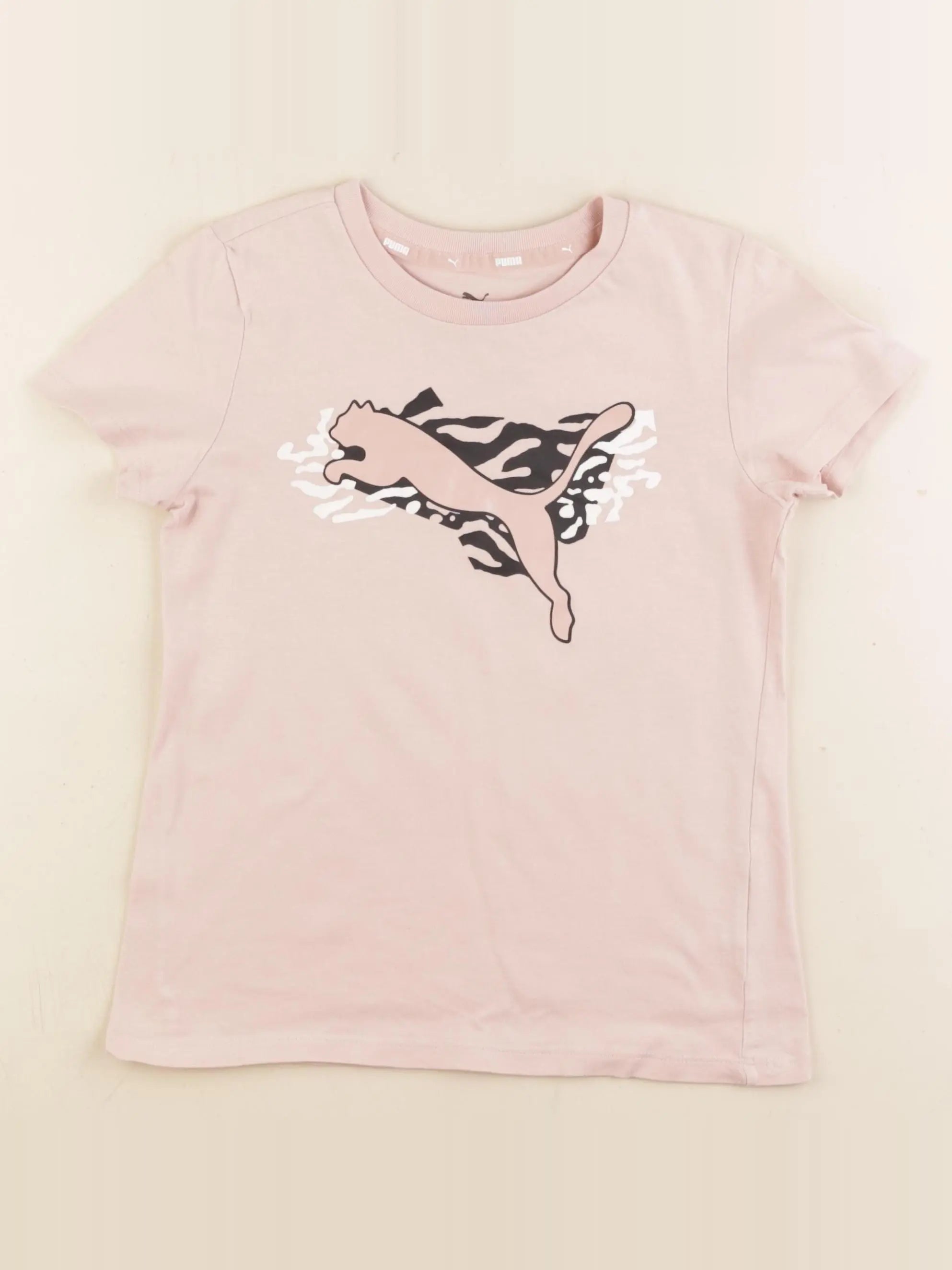 Puma - tee-shirt rose - 9/10 ans