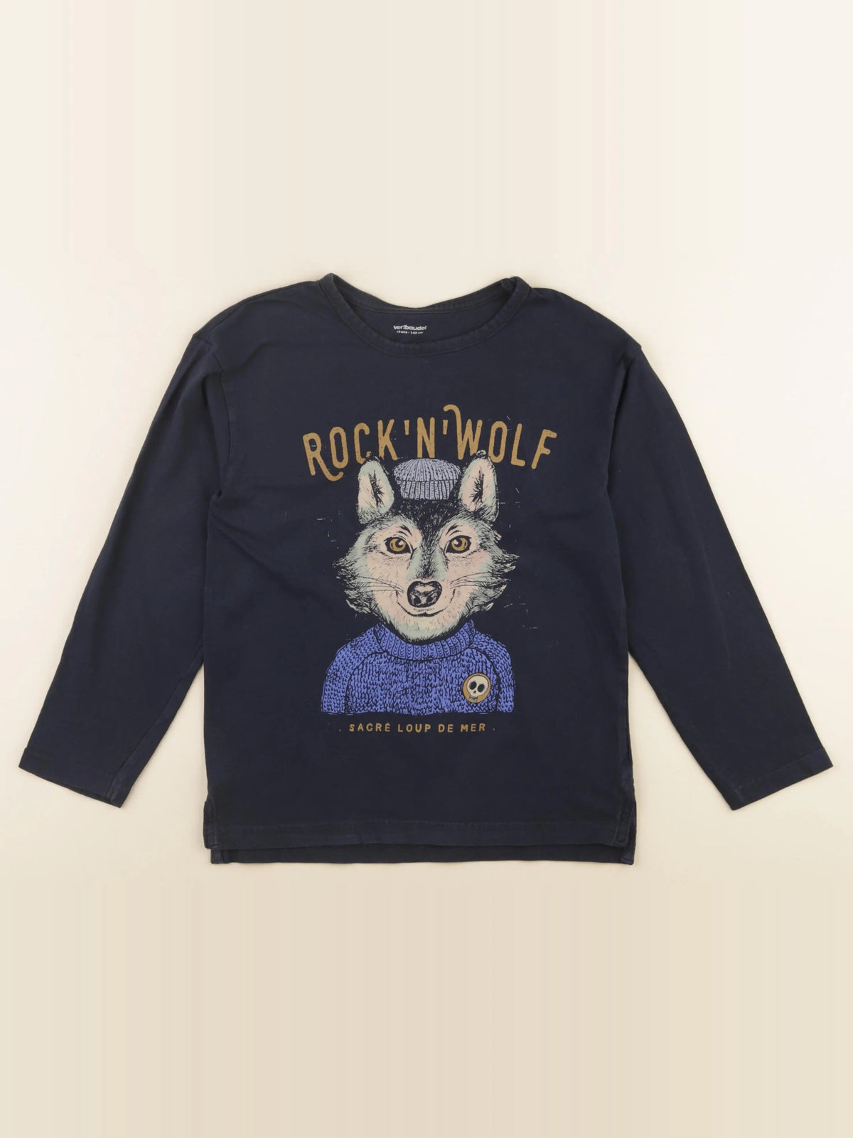 Vertbaudet - tee-shirt bleu - 10 ans