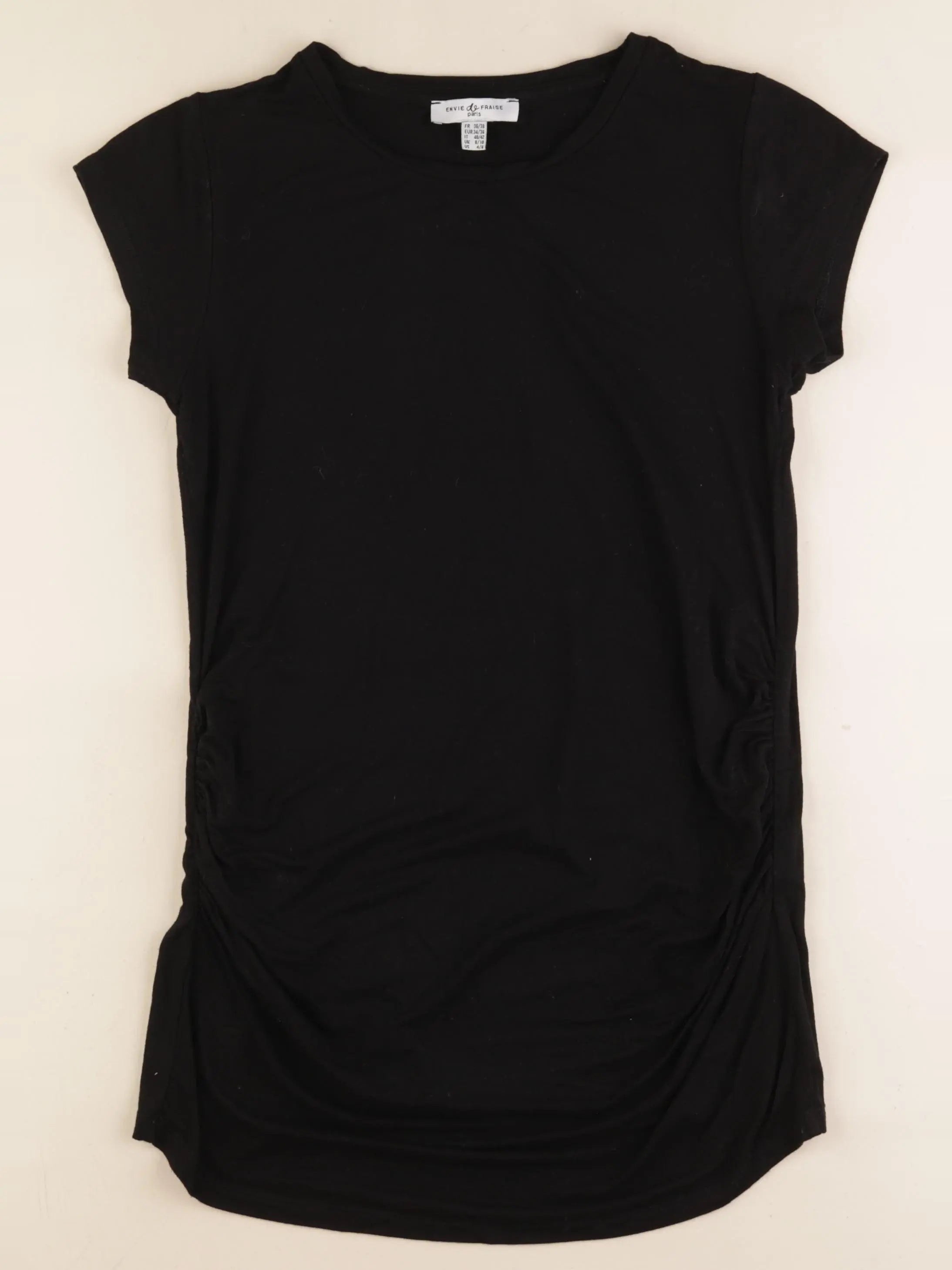 Envie de fraise - tee-shirt grossesse noir - 36 à 38