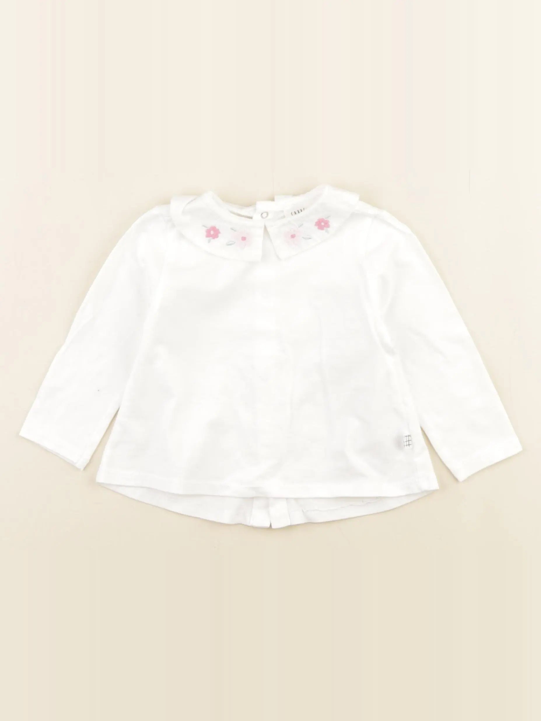 Carrément Beau - tee-shirt blanc - 6 mois