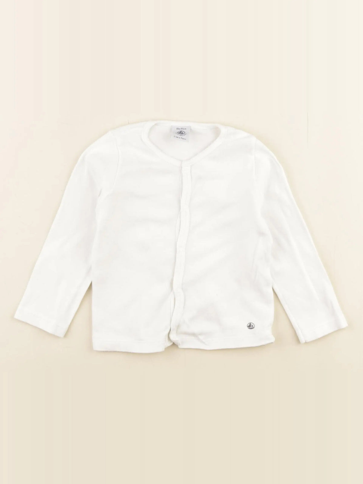 Petit Bateau - tee-shirt blanc - 18 mois