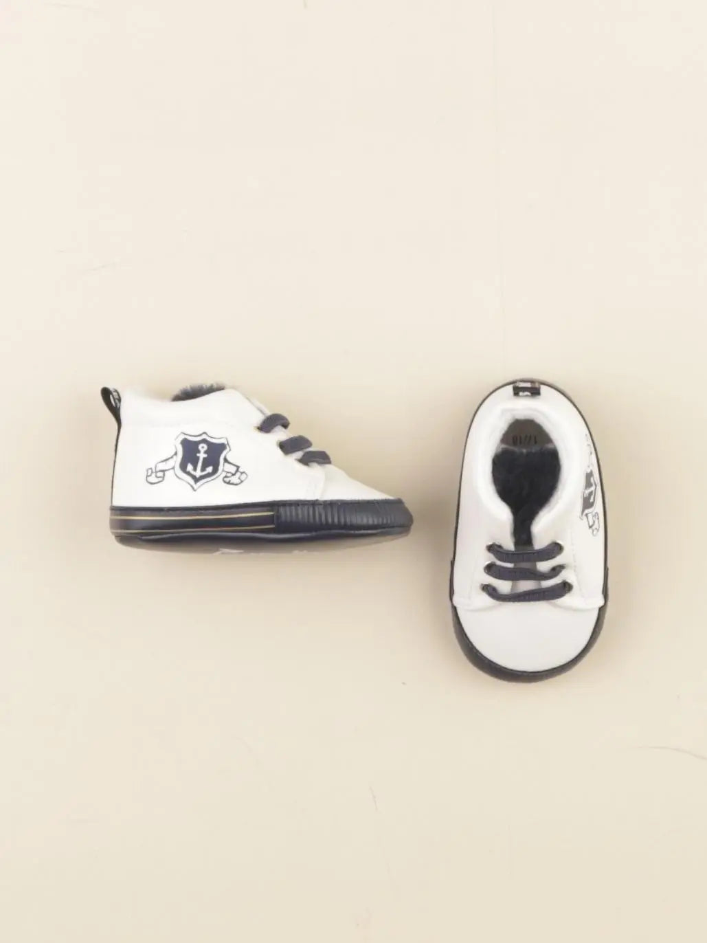 IKKS - chaussons blanc, bleu - pointure 17/18