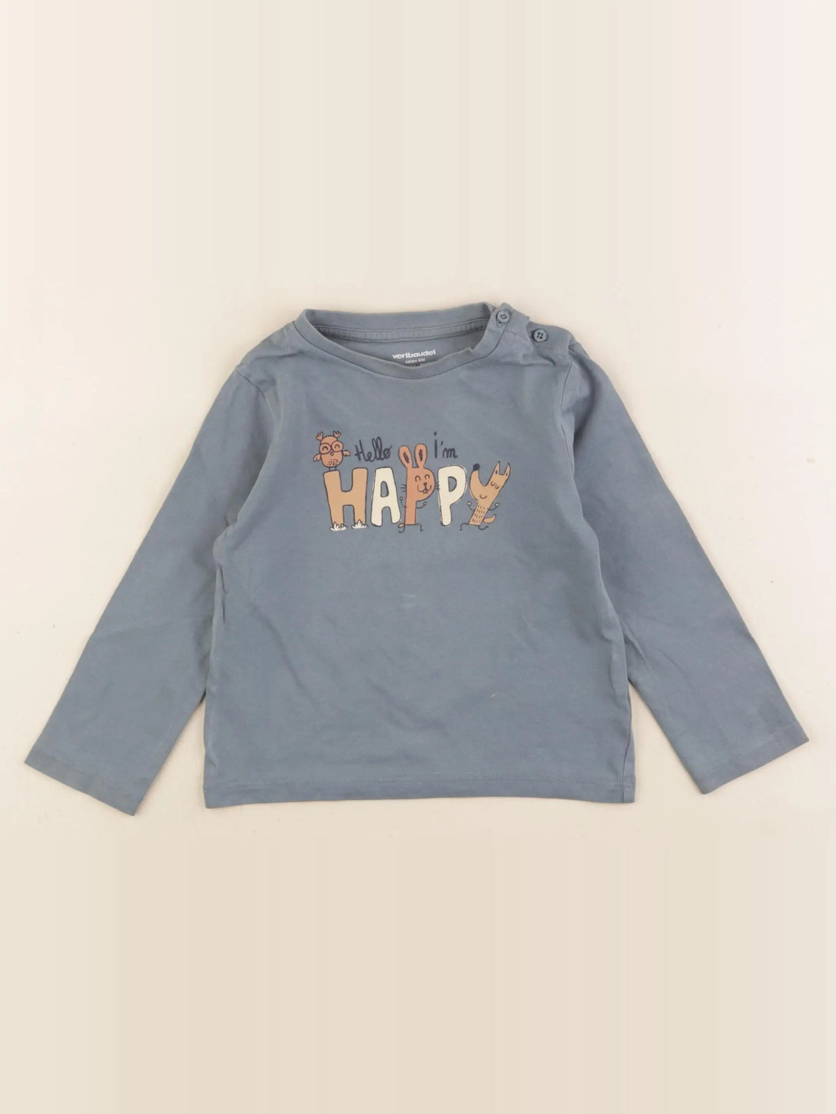 Vertbaudet - tee-shirt vert - 24 mois