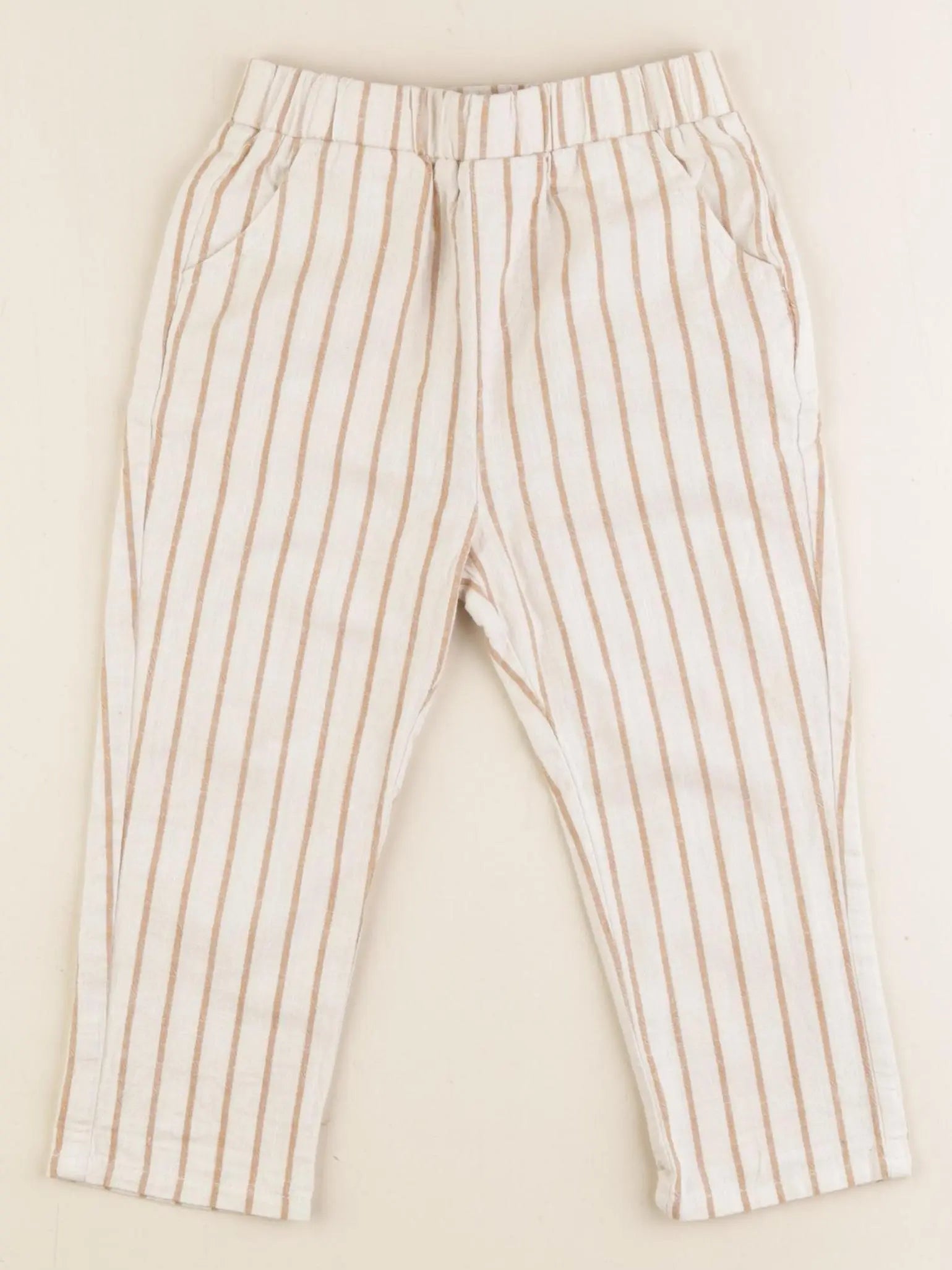 Vertbaudet - pantalon marron - 18 mois