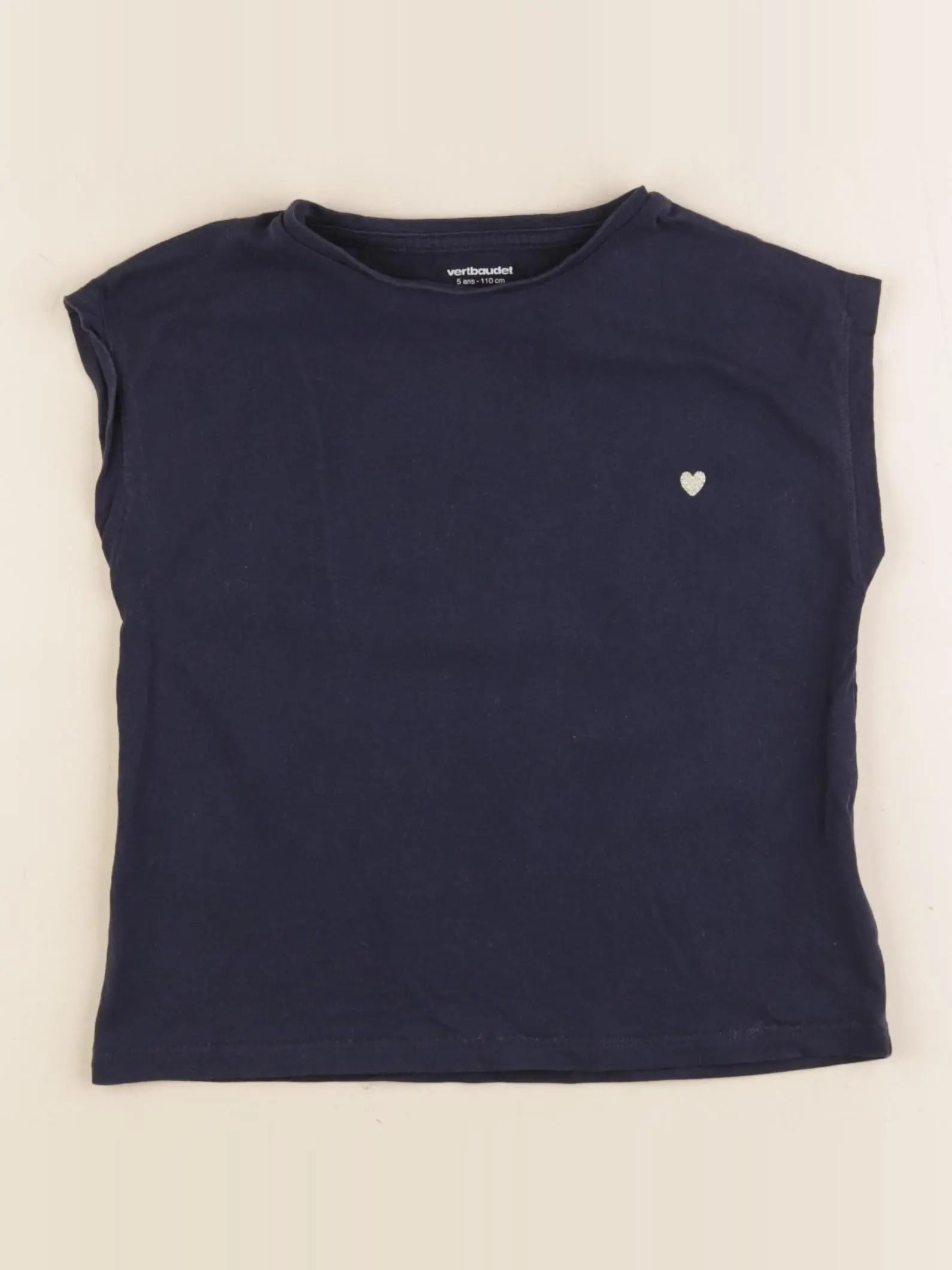Vertbaudet - tee-shirt bleu, or - 5 ans