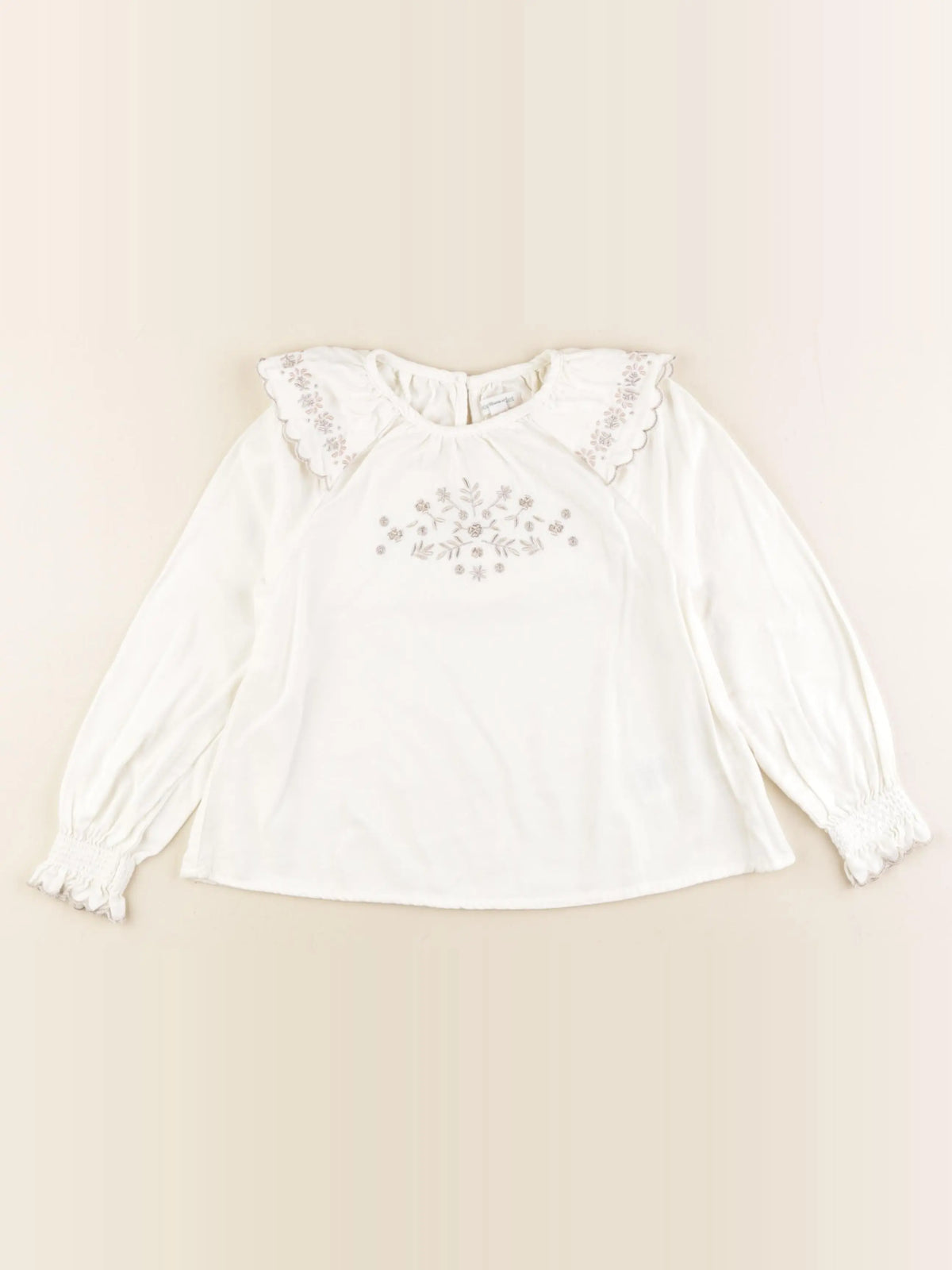 Vertbaudet - blouse beige, or - 5 ans