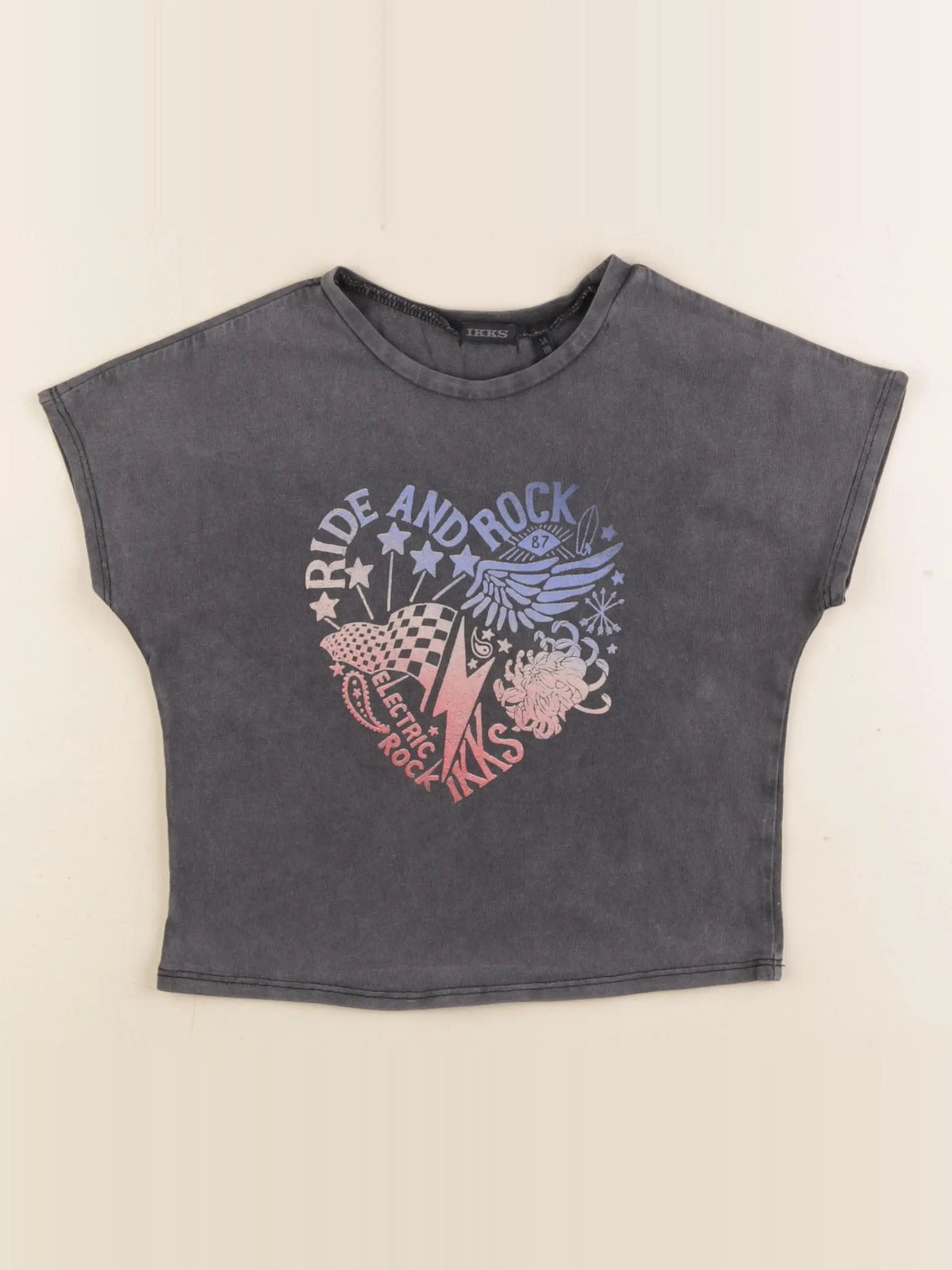 IKKS - tee-shirt gris - 5 ans
