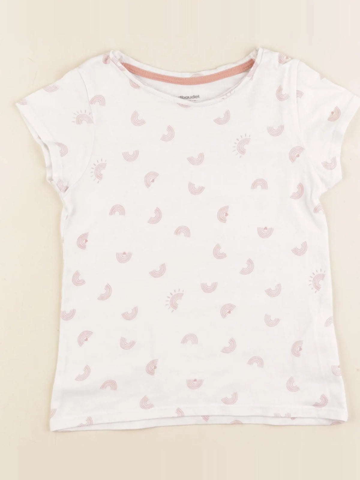 Vertbaudet - tee-shirt rose - 5 ans
