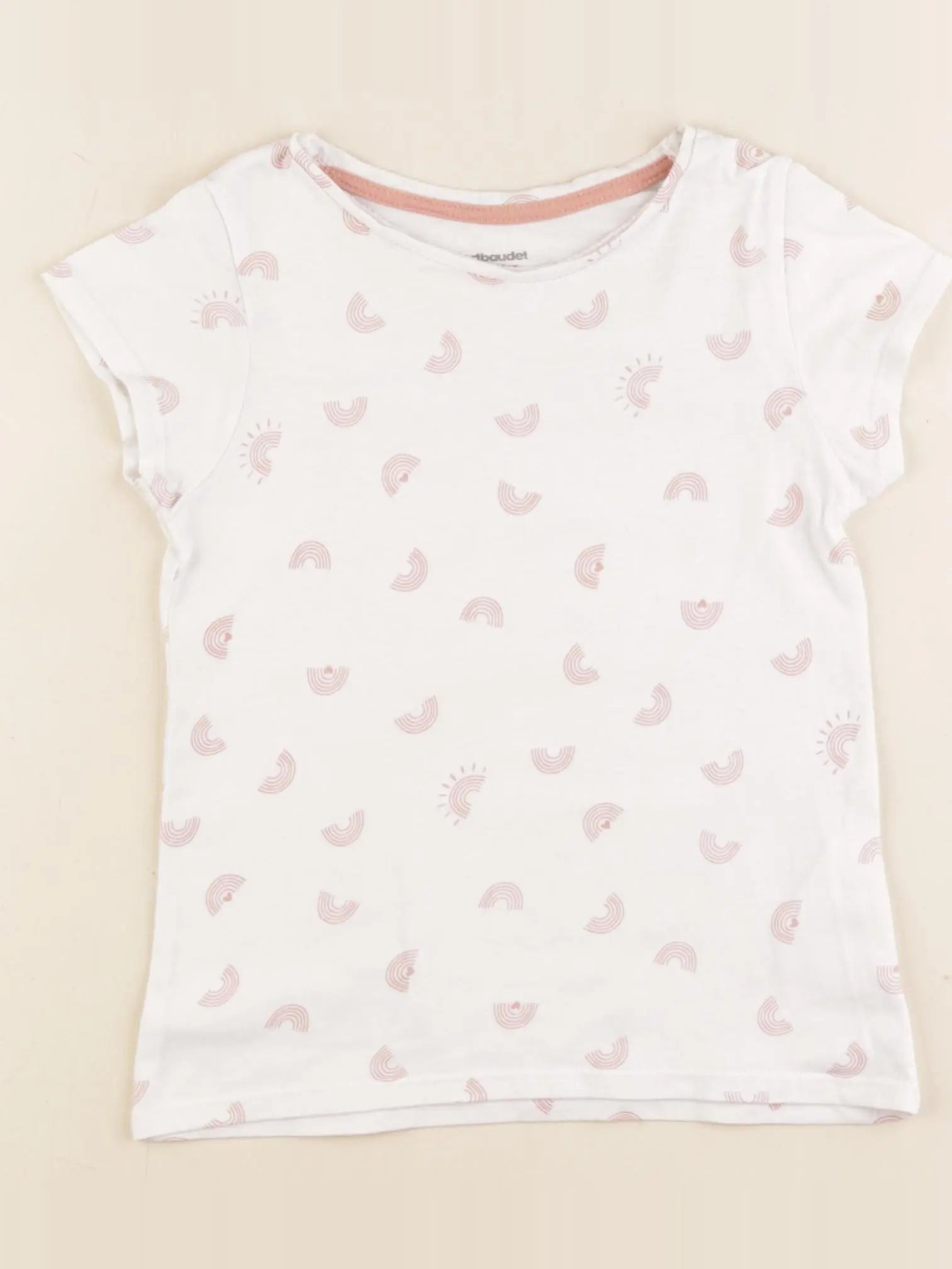 Vertbaudet - tee-shirt rose - 5 ans