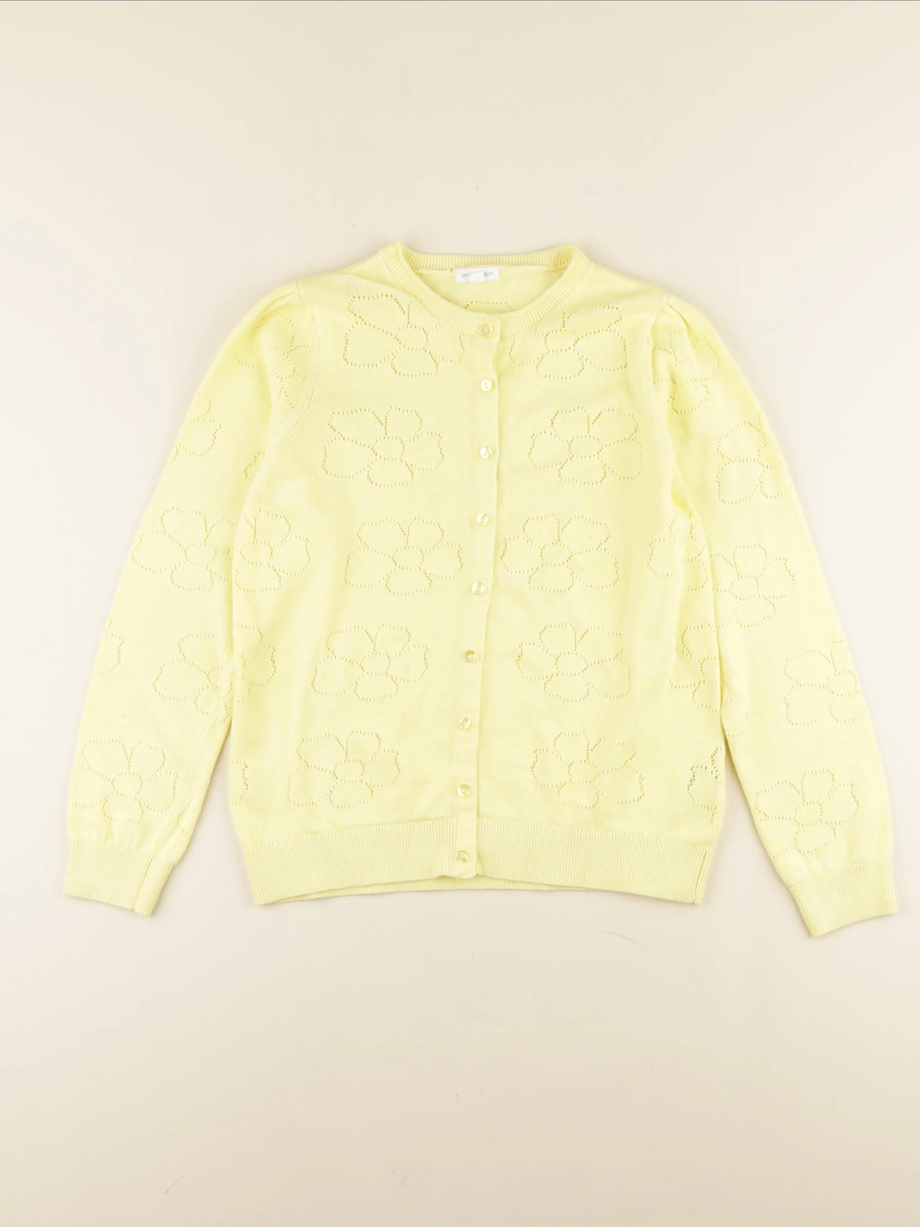 Vertbaudet - gilet jaune - 12 ans