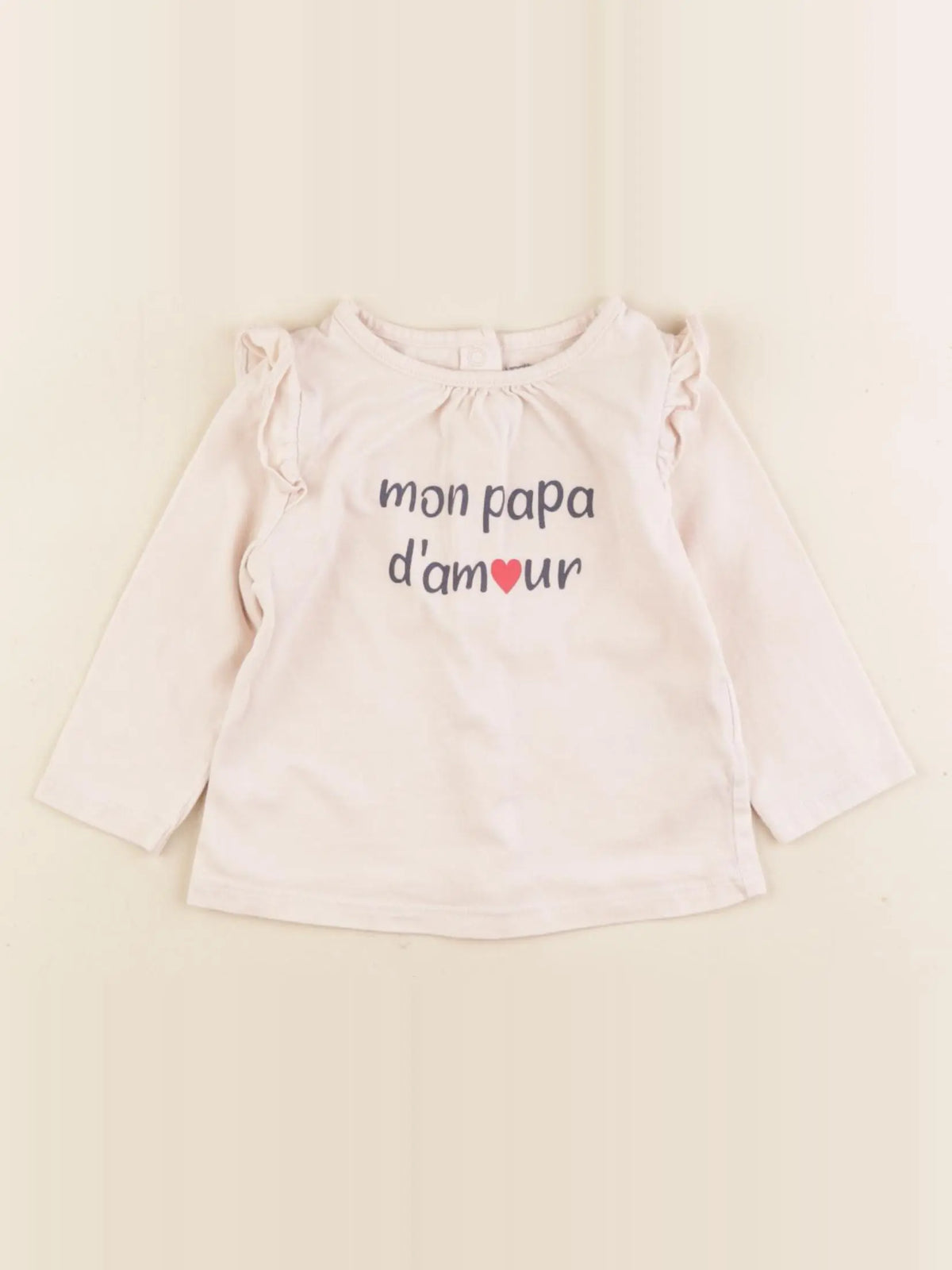 Vertbaudet - tee-shirt rose - 6 mois